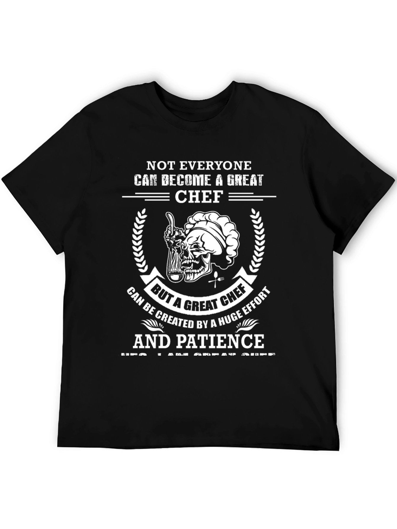 Great Chef T-Shirt - Skull Chef Design