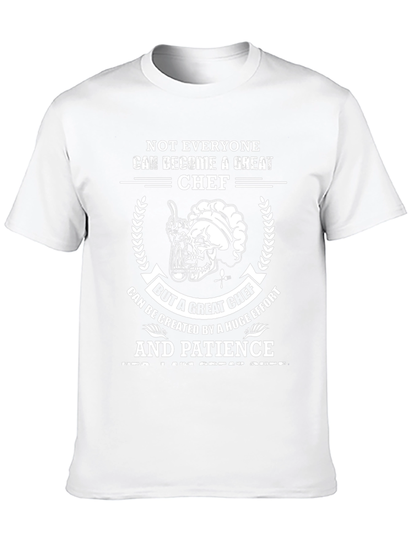Great Chef T-Shirt - Skull Chef Design