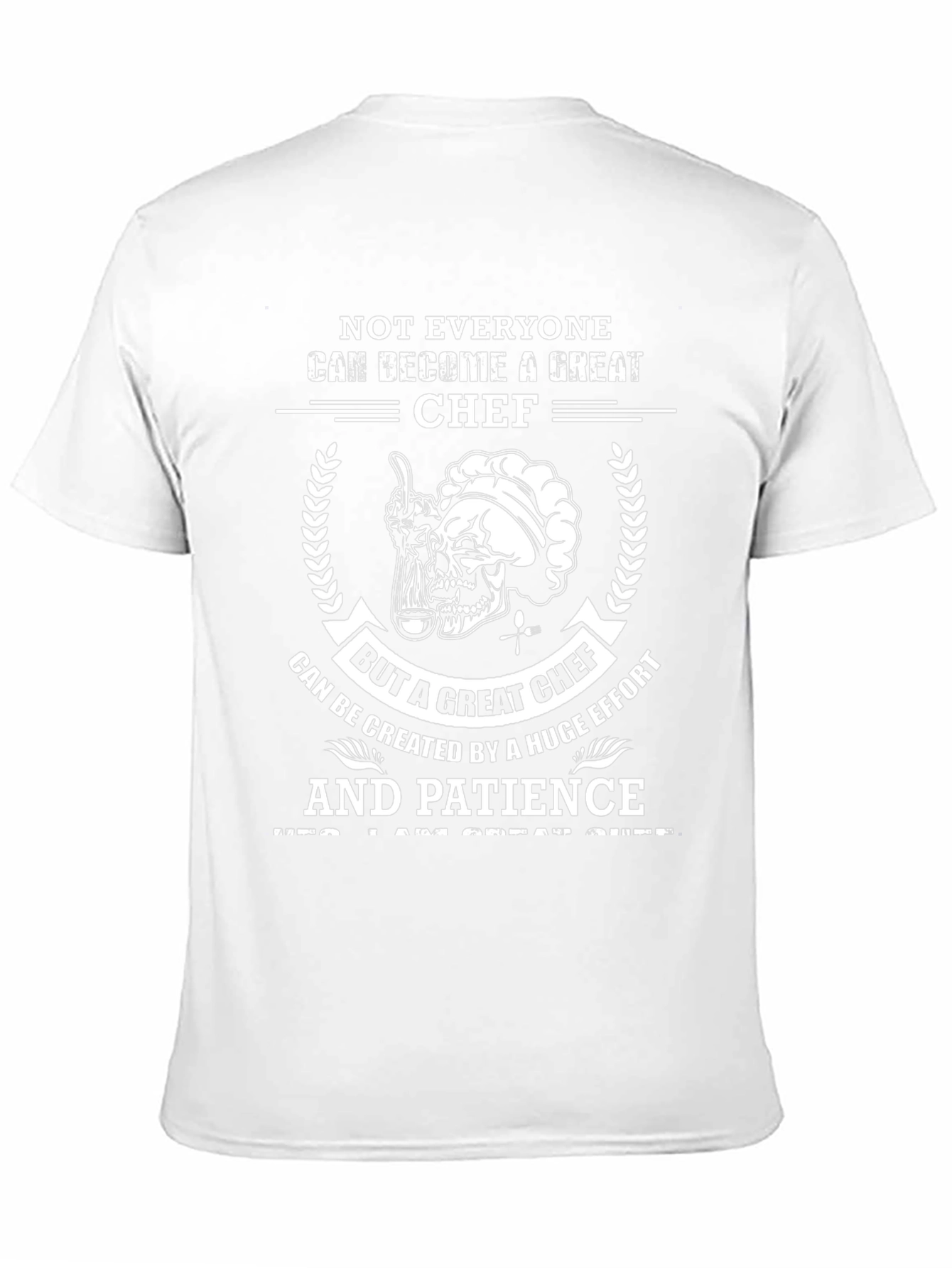 Great Chef T-Shirt - Skull Chef Design