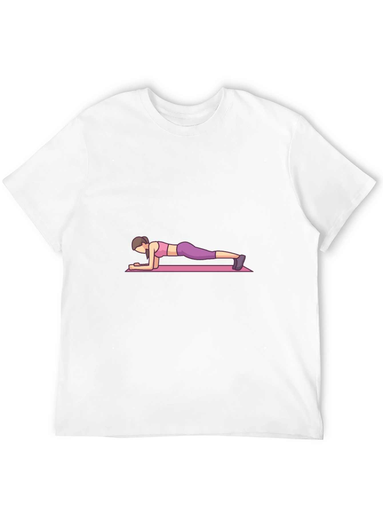 Plank Pose Graphic Tee - Unisex Casual Fit