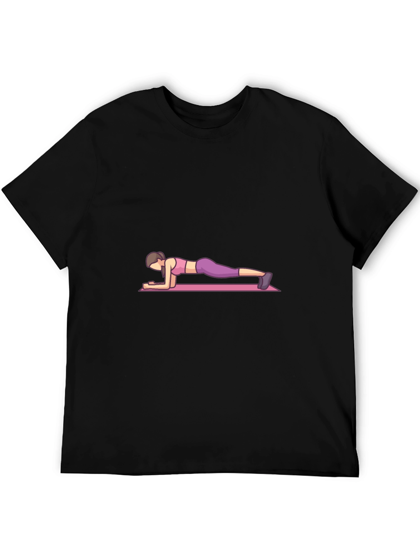Plank Pose Graphic Tee - Unisex Casual Fit