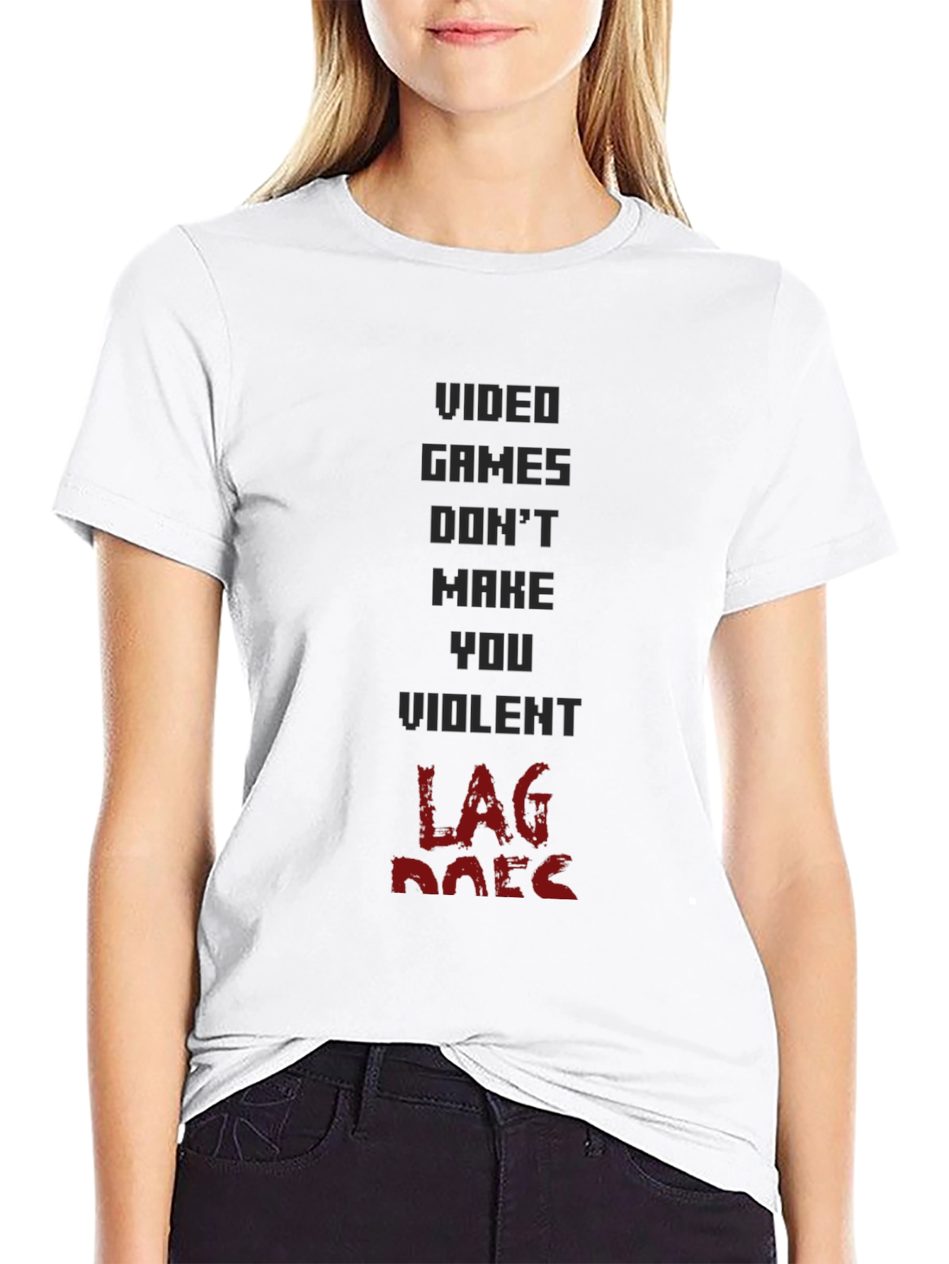 Video Game Lag Humor Graphic T-Shirt