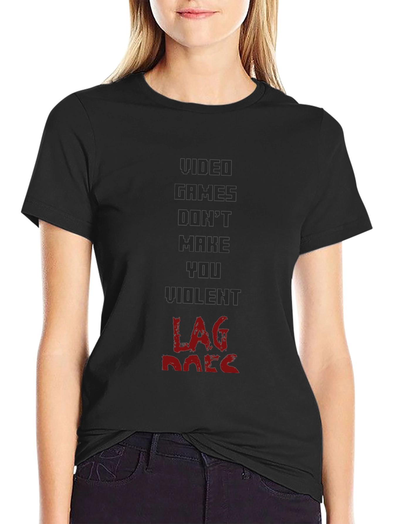 Video Game Lag Humor Graphic T-Shirt