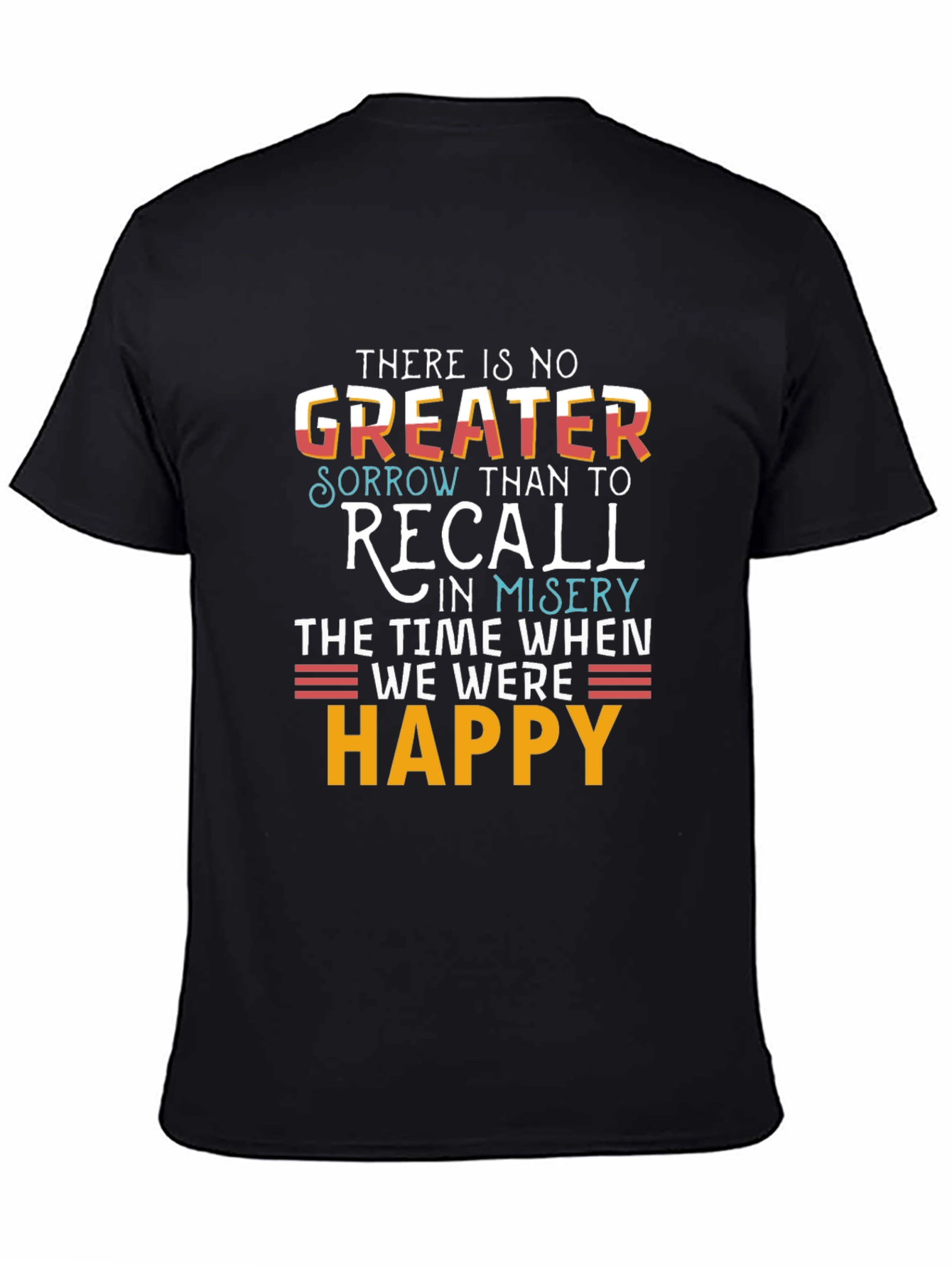 Motivational T-Shirt: Recall Happy Times