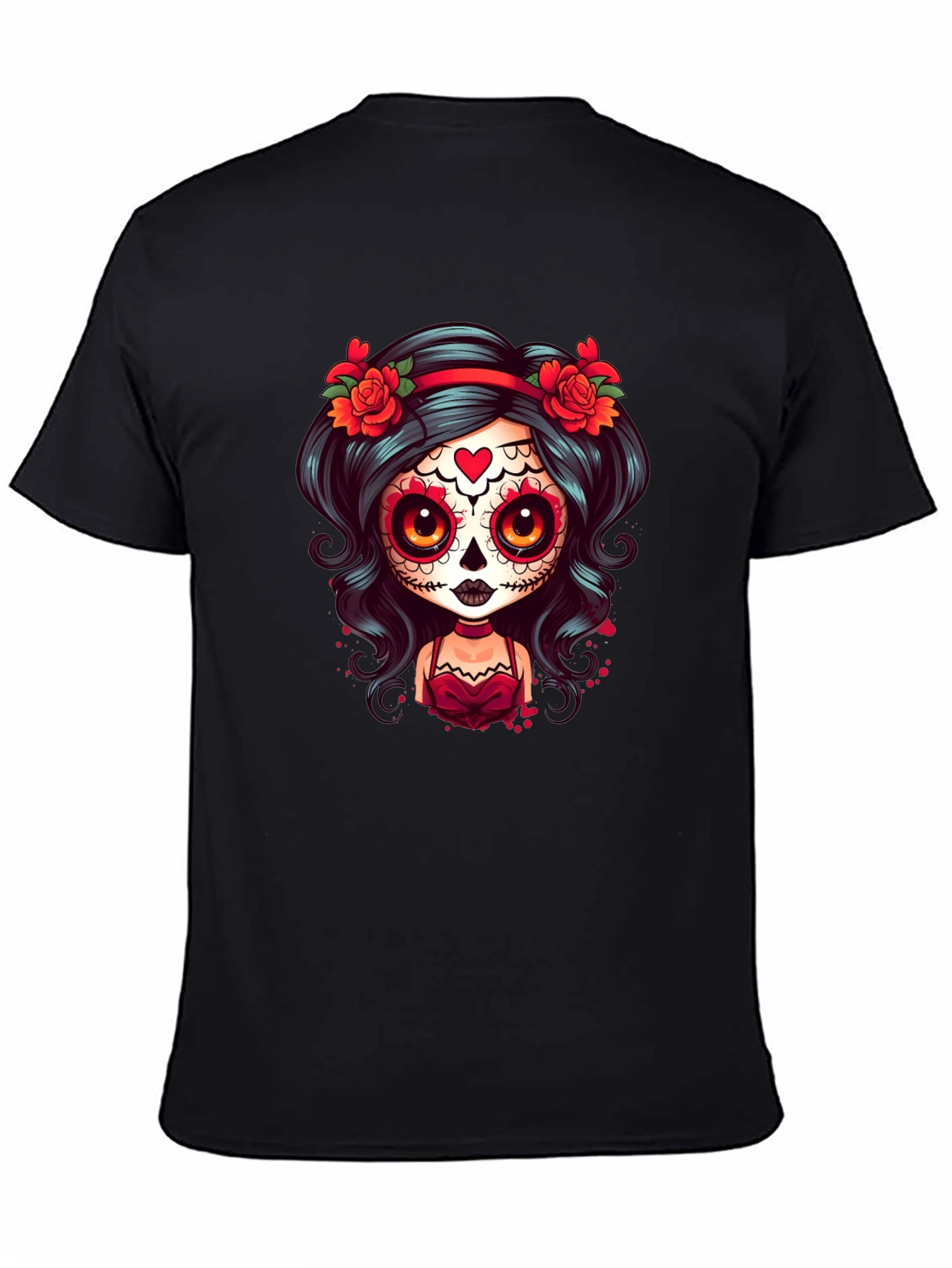 Sugar Skull Girl T-Shirt - Day of the Dead