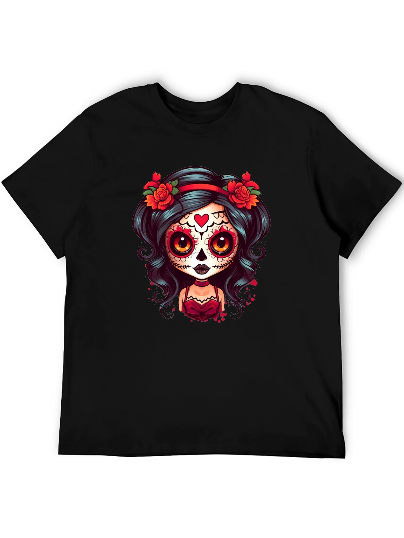 Sugar Skull Girl T-Shirt - Day of the Dead