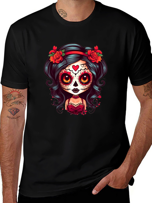 Sugar Skull Girl T-Shirt - Day of the Dead