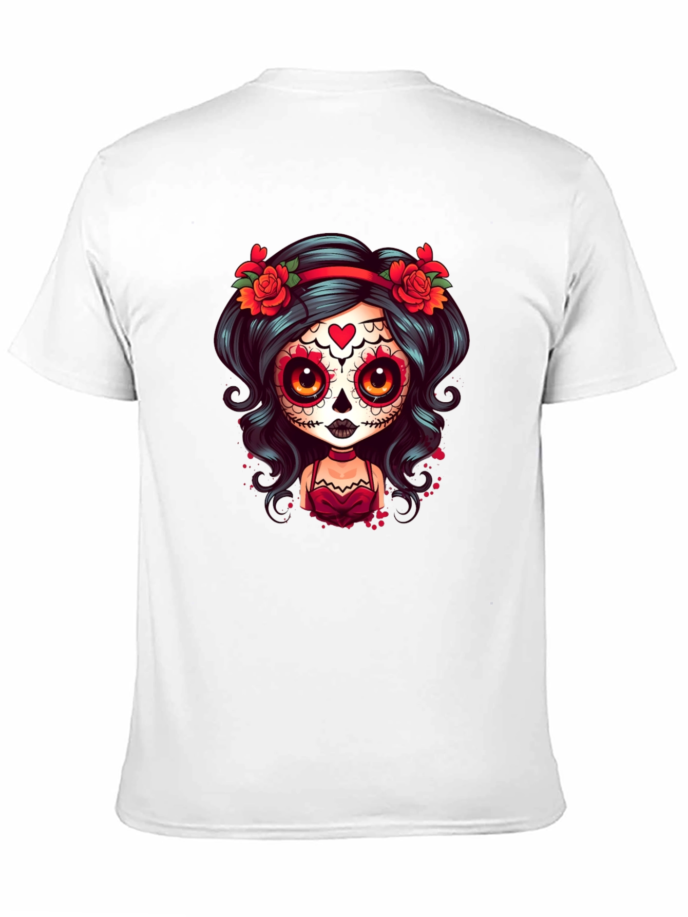 Sugar Skull Girl T-Shirt - Day of the Dead