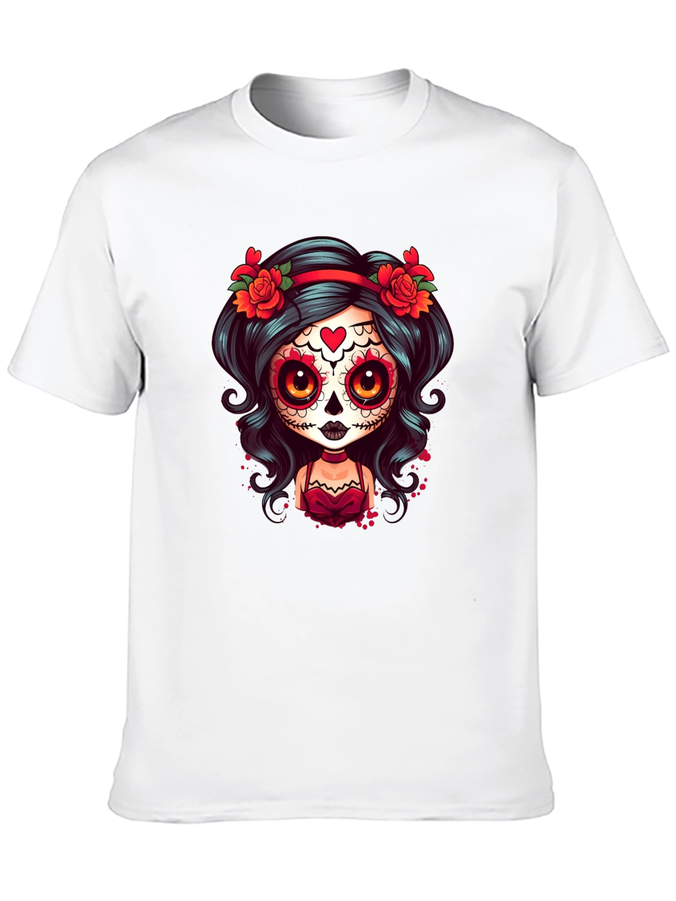 Sugar Skull Girl T-Shirt - Day of the Dead