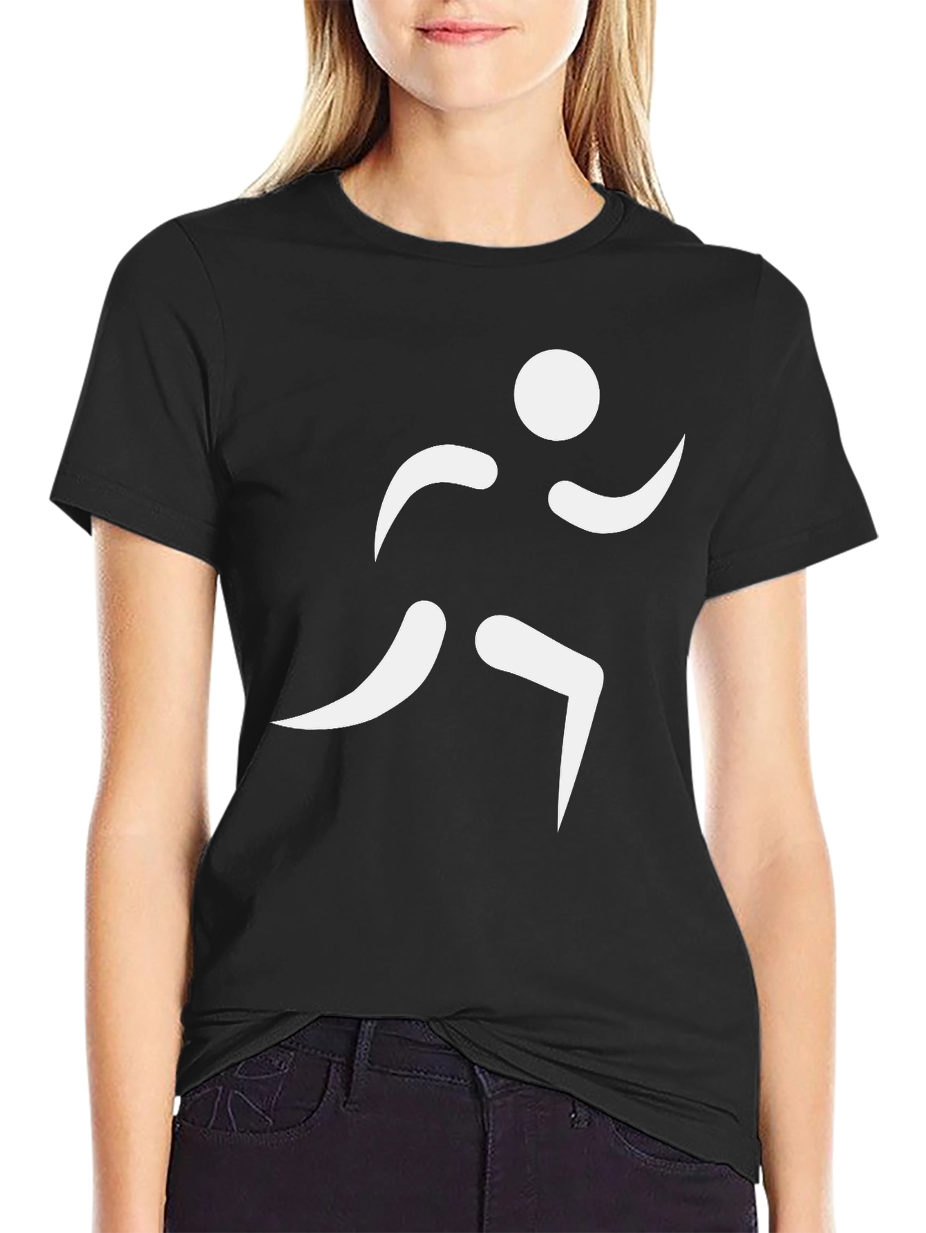 Runner Graphic Black T-Shirt