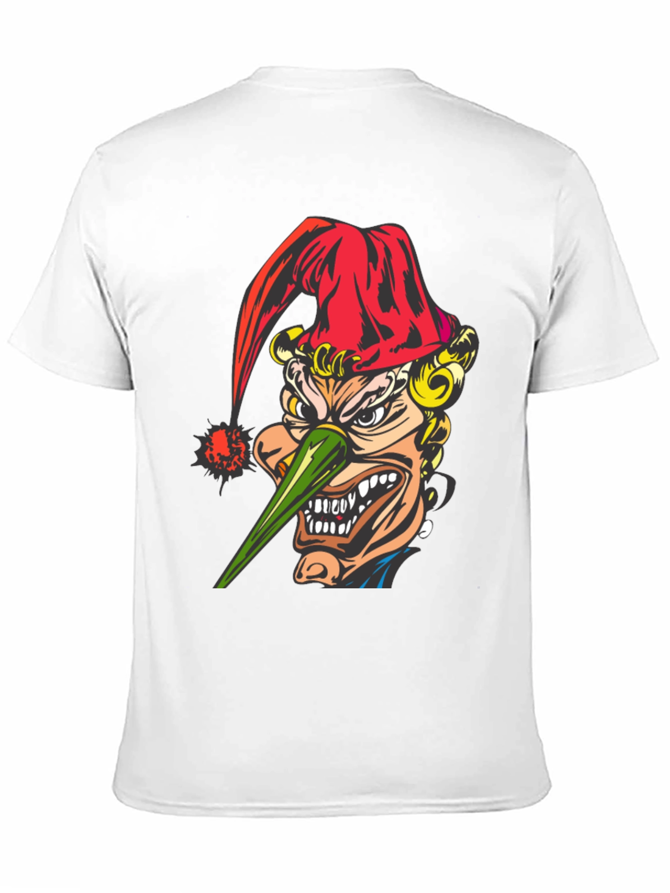 Evil Jester Graphic Tee - Black Cotton T-Shirt