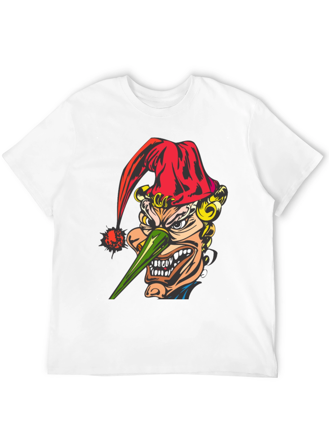 Evil Jester Graphic Tee - Black Cotton T-Shirt