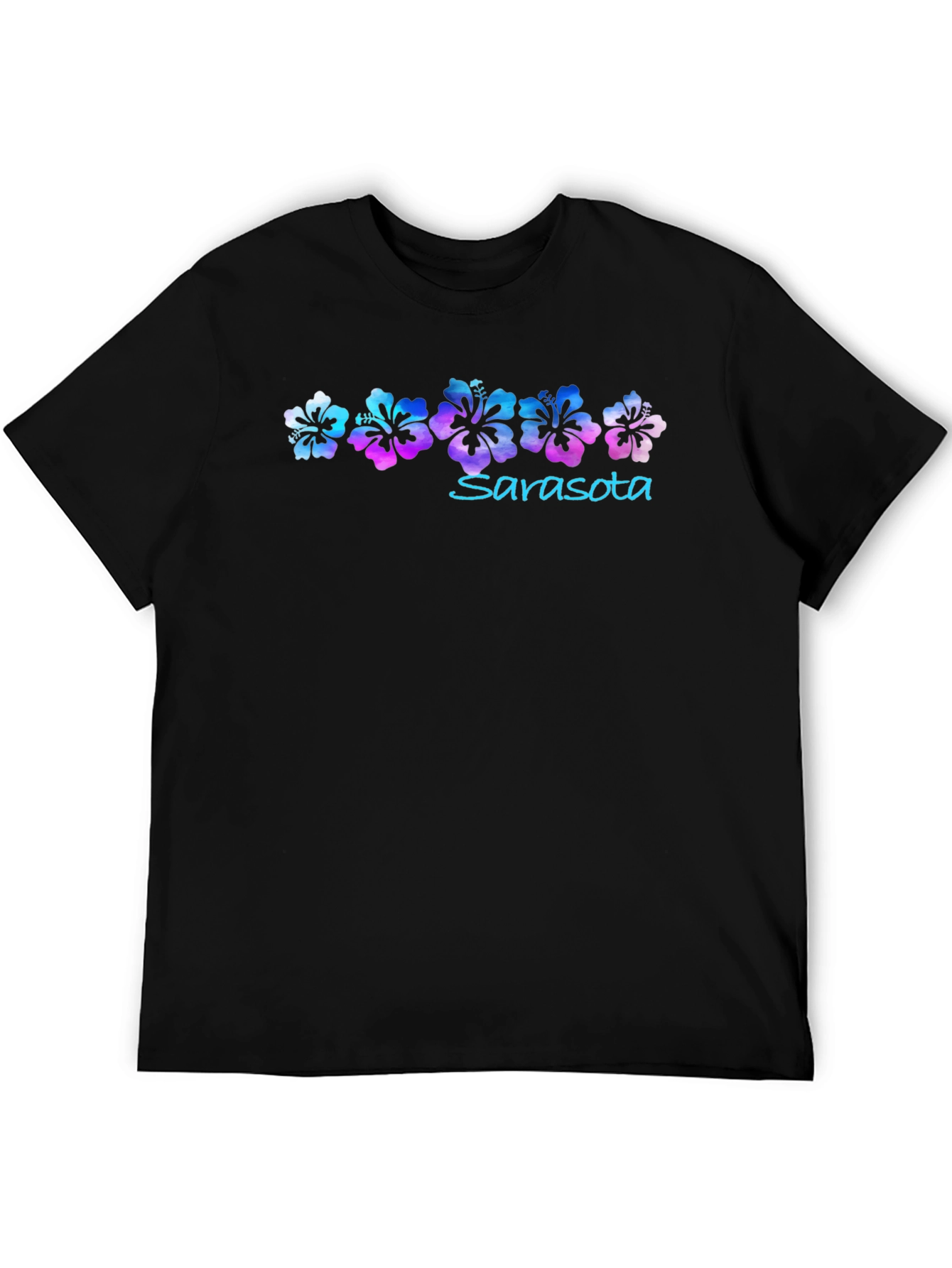 Sarasota Floral Black Graphic T-Shirt