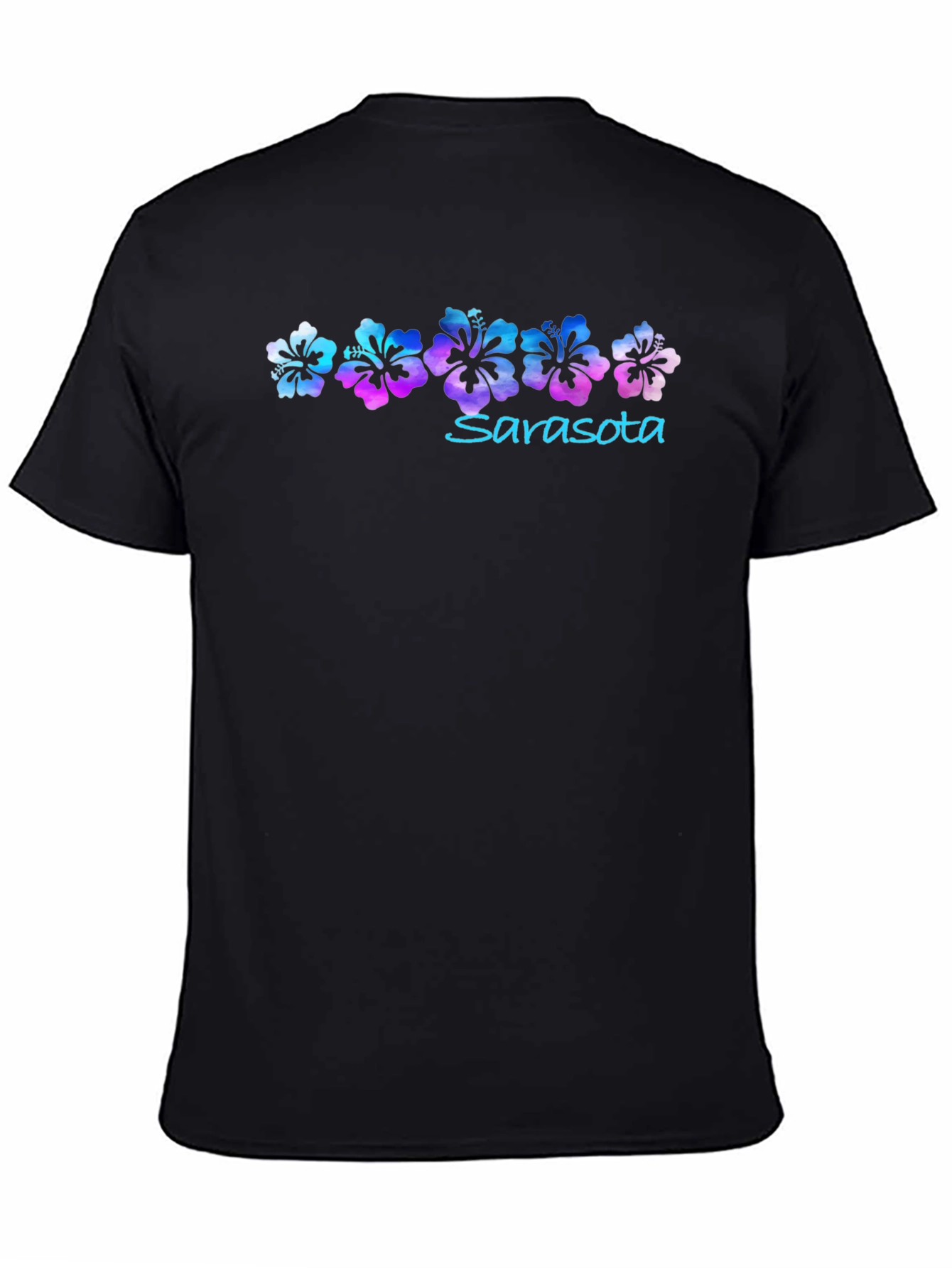 Sarasota Floral Black Graphic T-Shirt