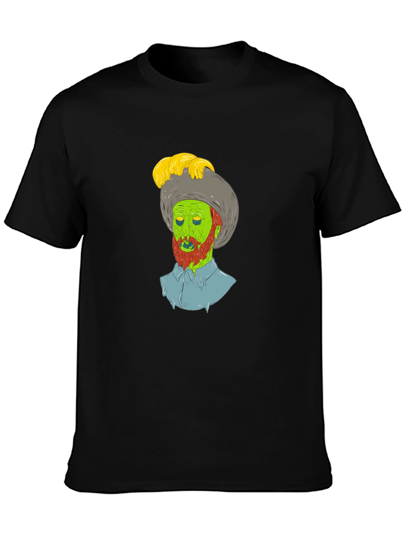 Zombie Cowboy Graphic Tee - Unique Design