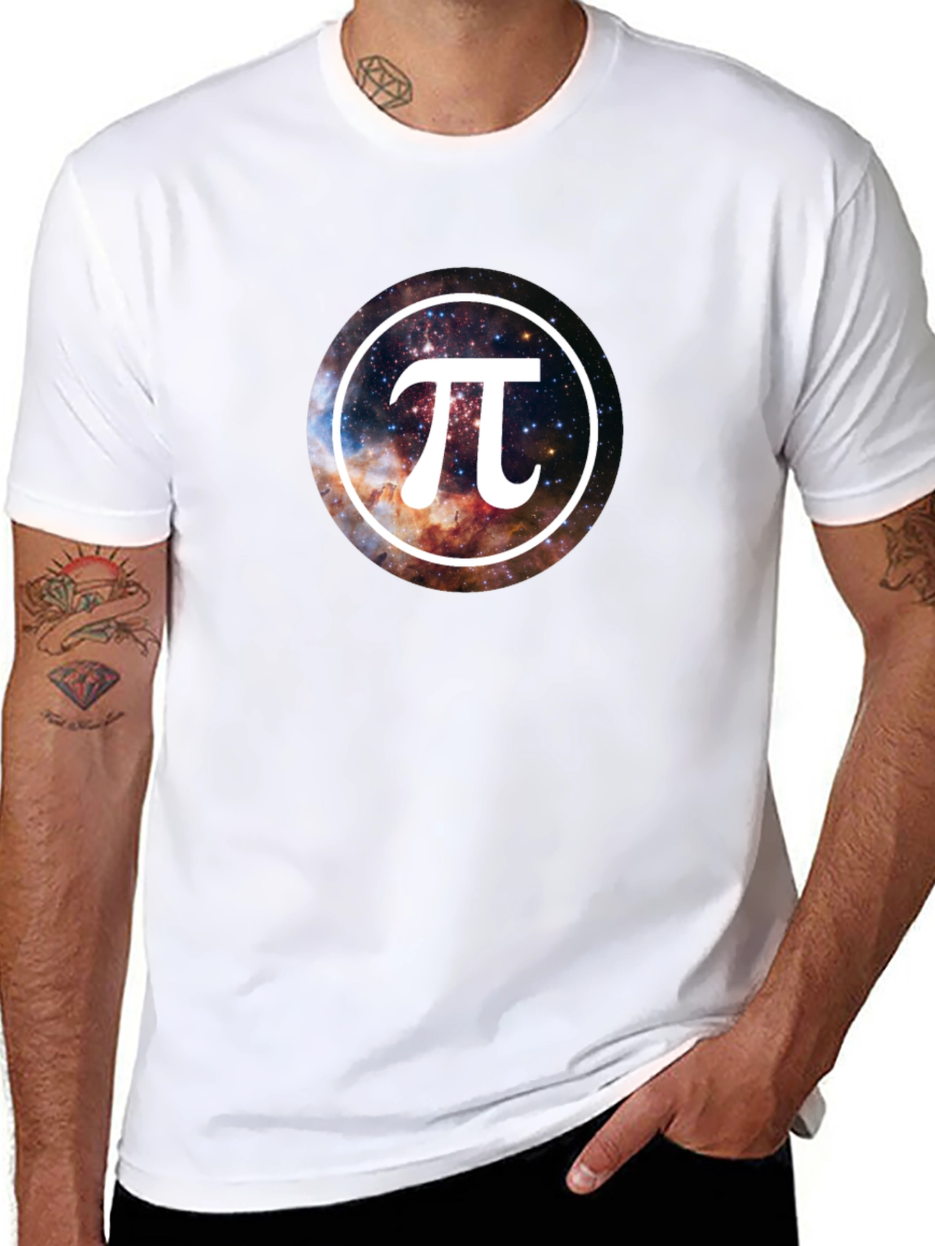 Galaxy Pi Symbol T-Shirt - Black