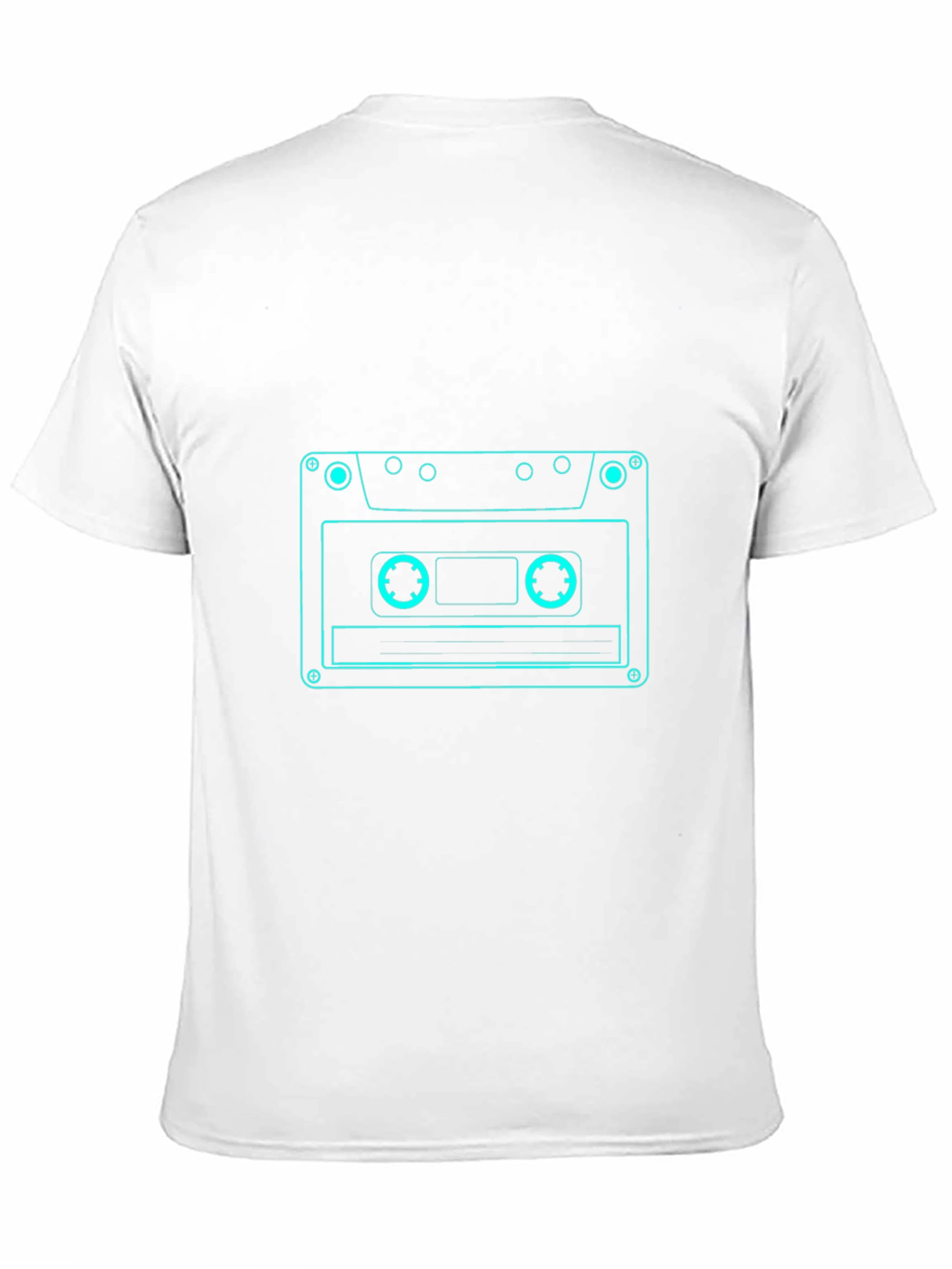 Retro Cassette Tape Graphic Tee - Black