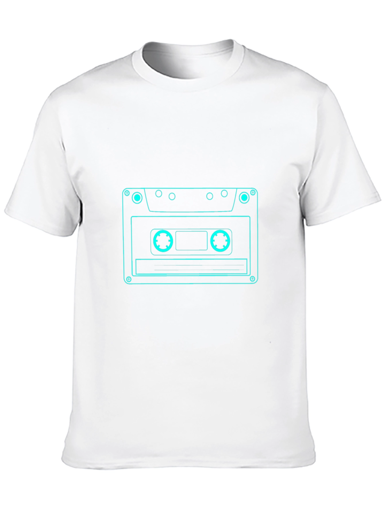 Retro Cassette Tape Graphic Tee - Black