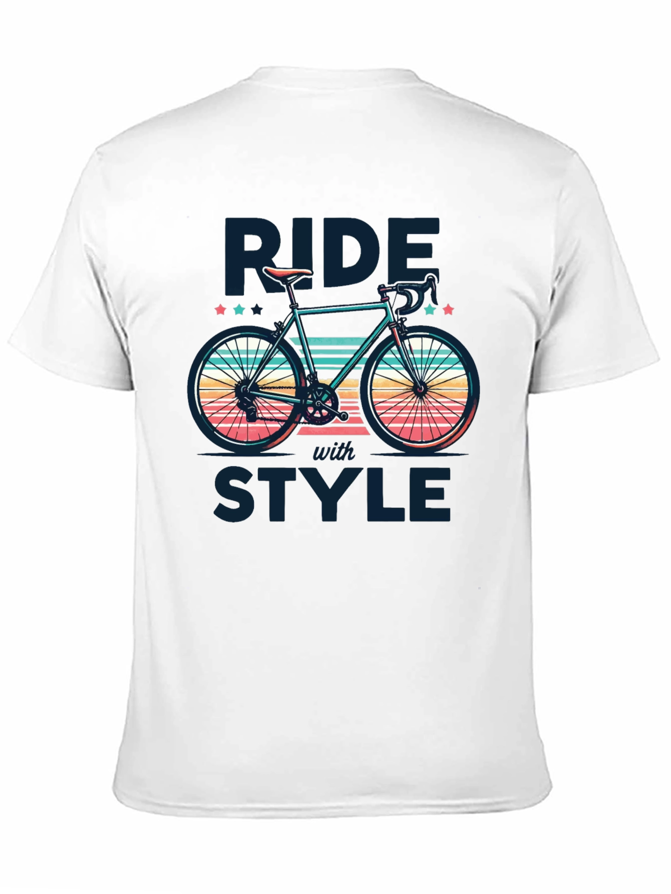 Ride With Style T-Shirt | Retro Bike Design