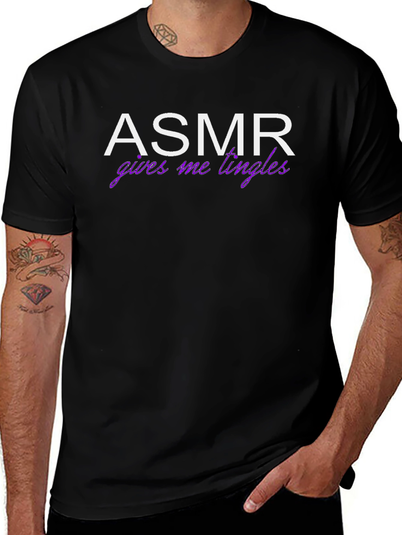 ASMR Gives Me Tingles Funny Graphic Tee