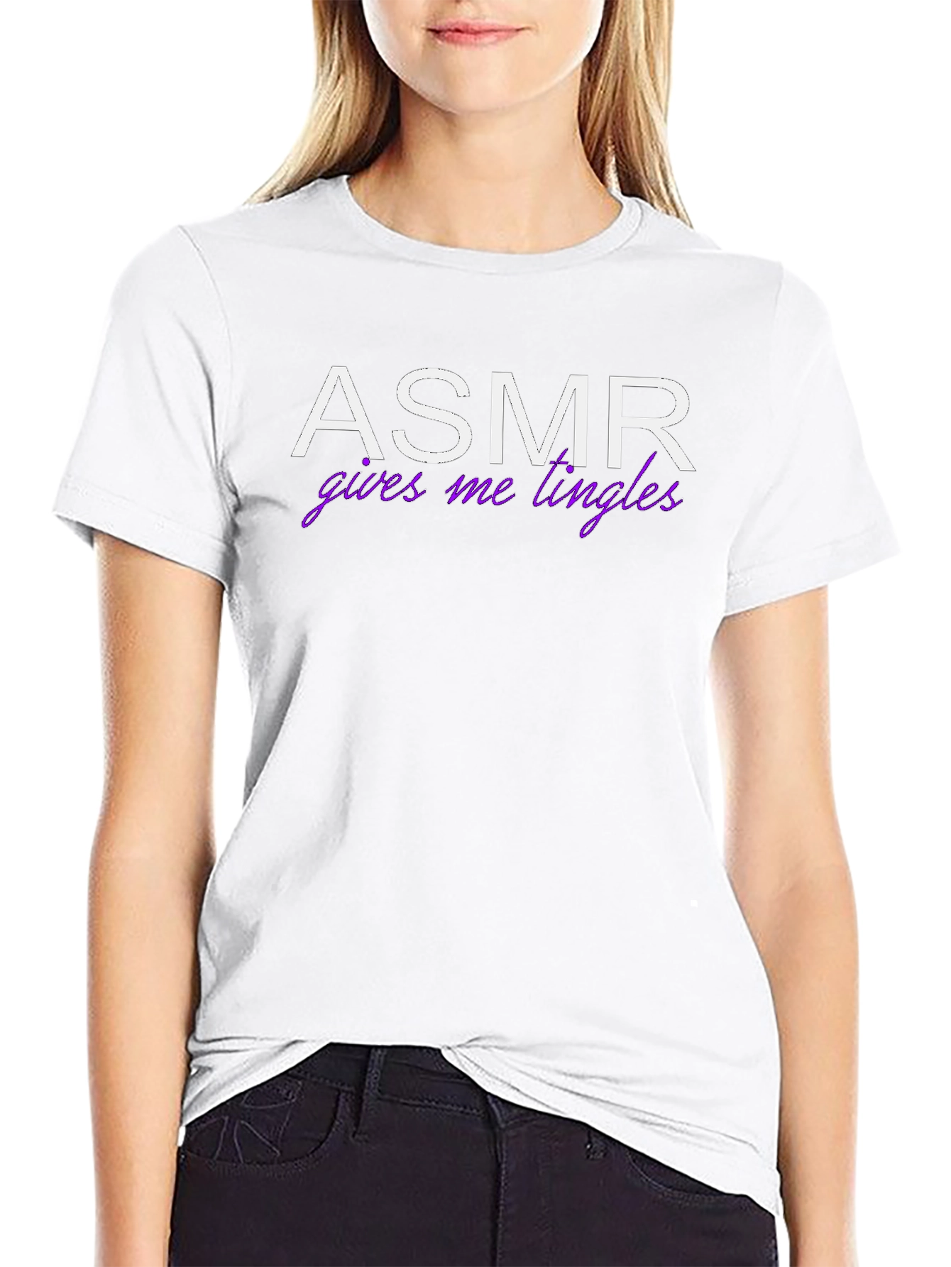 ASMR Gives Me Tingles Funny Graphic Tee