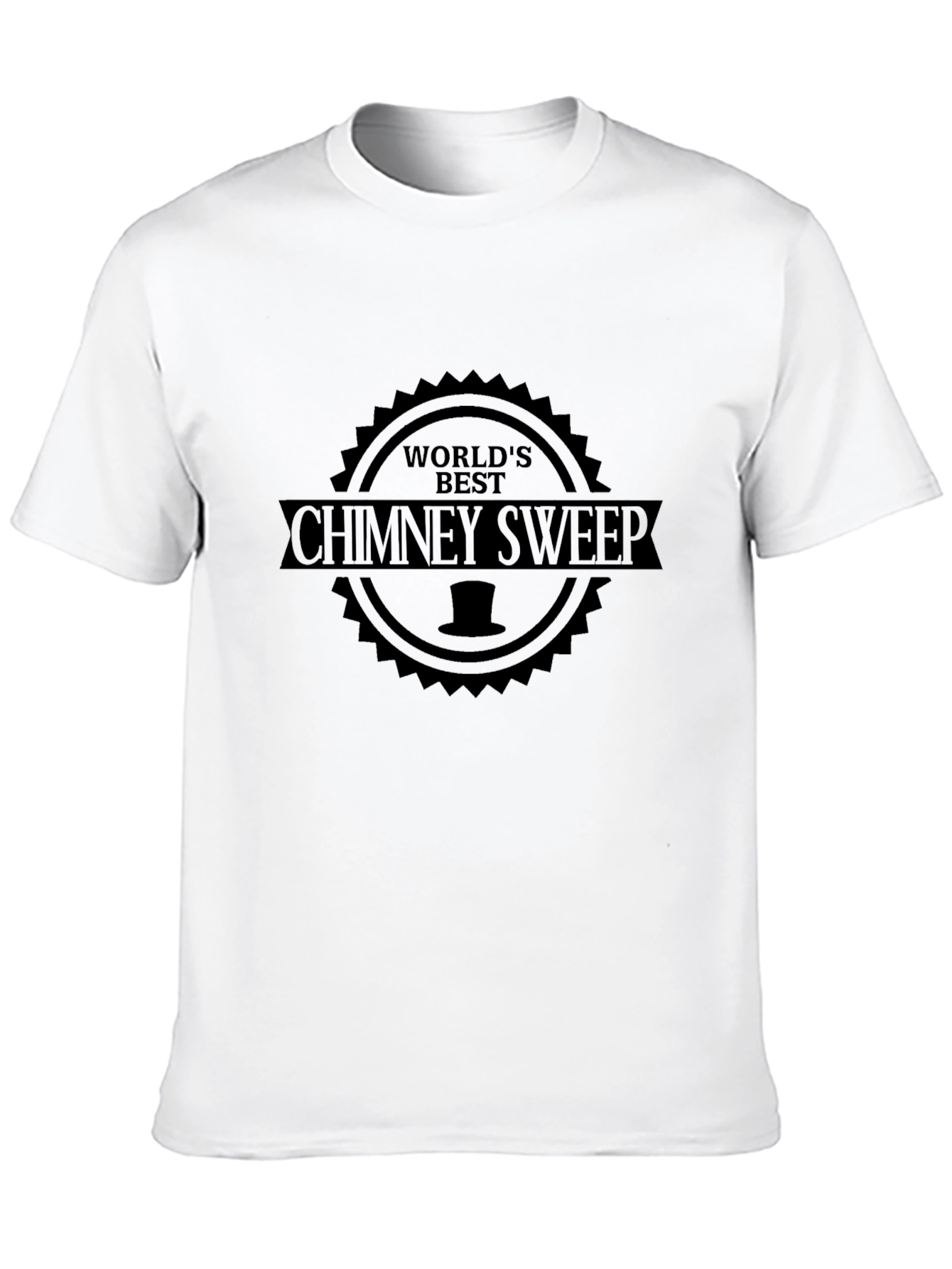Worlds Best Chimney Sweep Graphic Tee - Black
