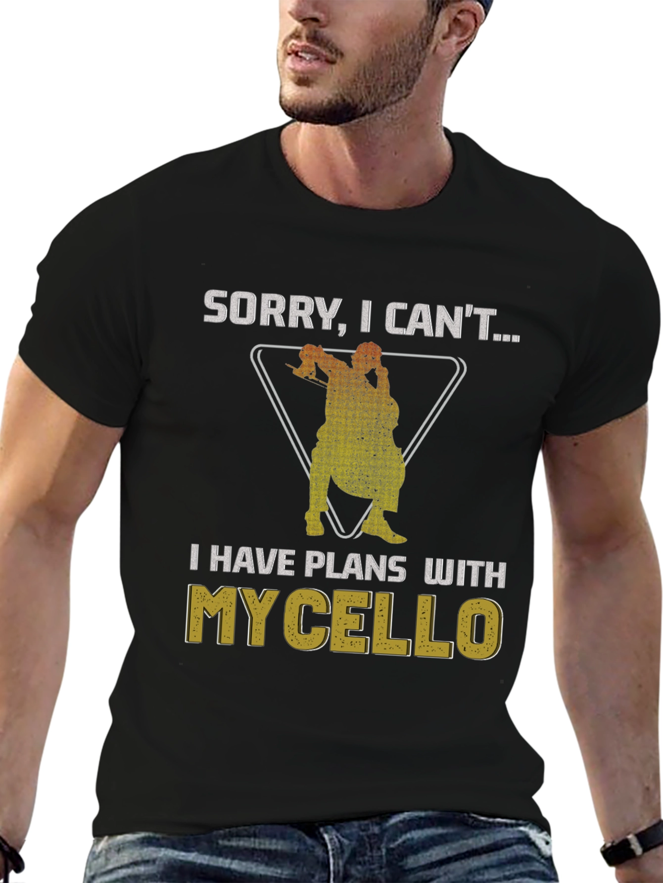 Funny Cello Plans T-Shirt - Musician Gift