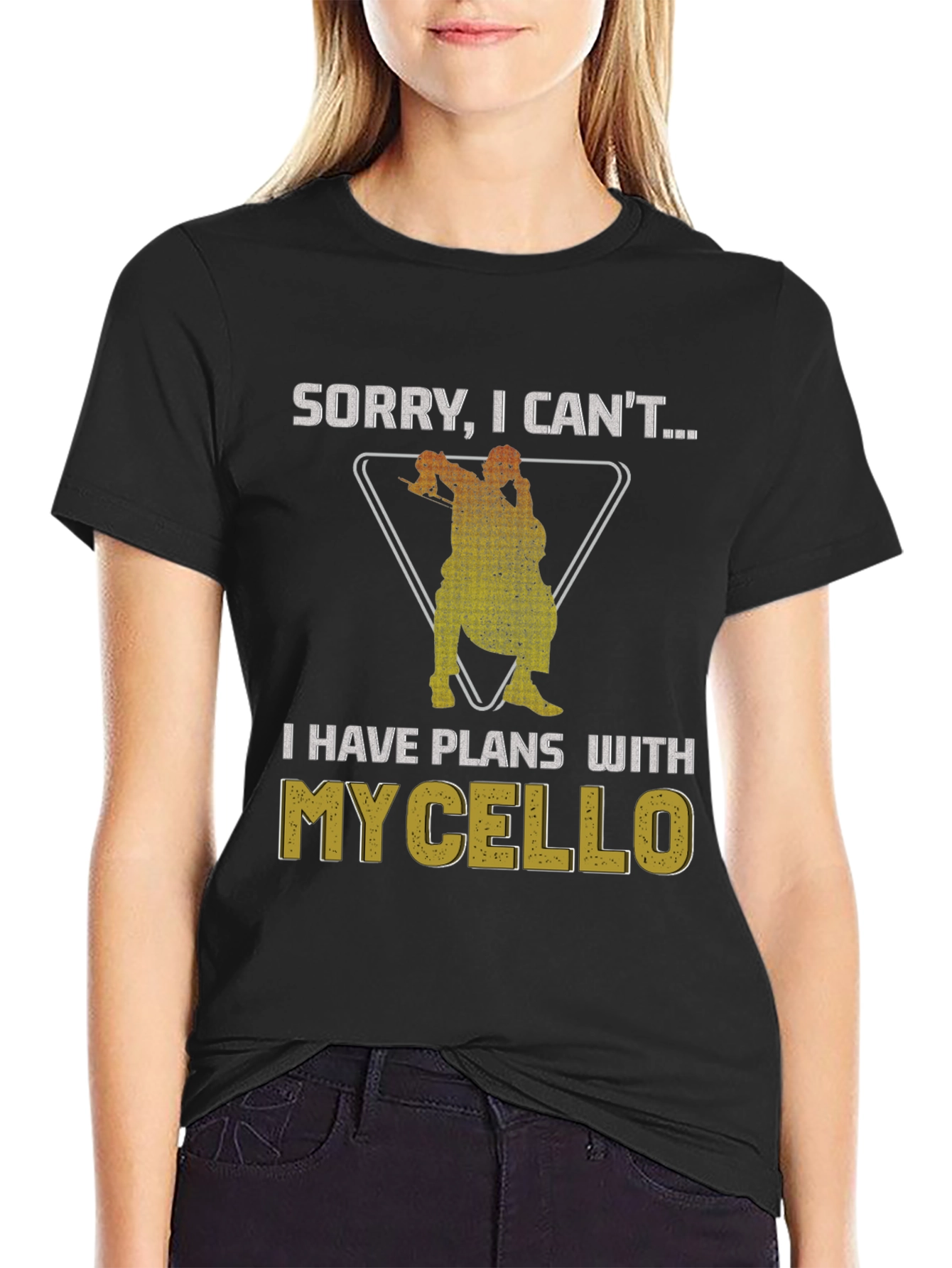 Funny Cello Plans T-Shirt - Musician Gift