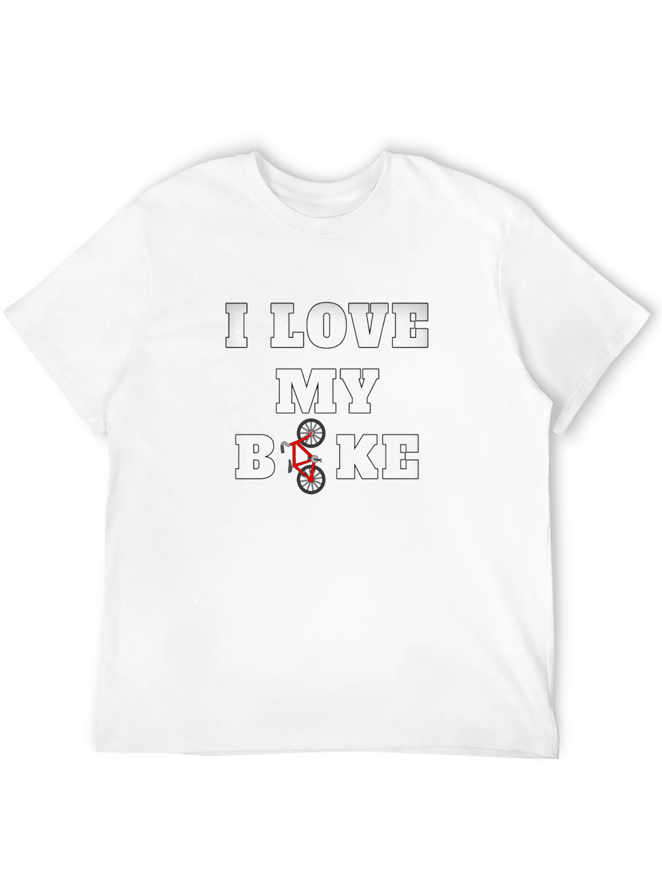 I Love My Bike Graphic Tee - Black