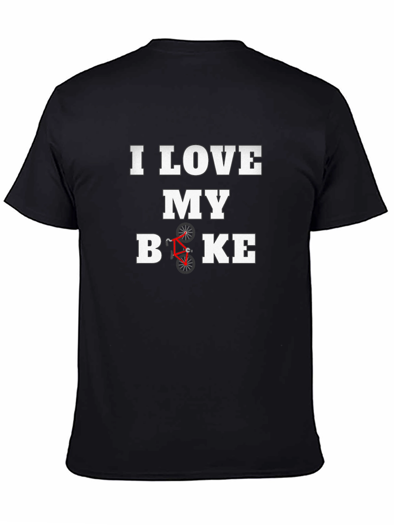 I Love My Bike Graphic Tee - Black