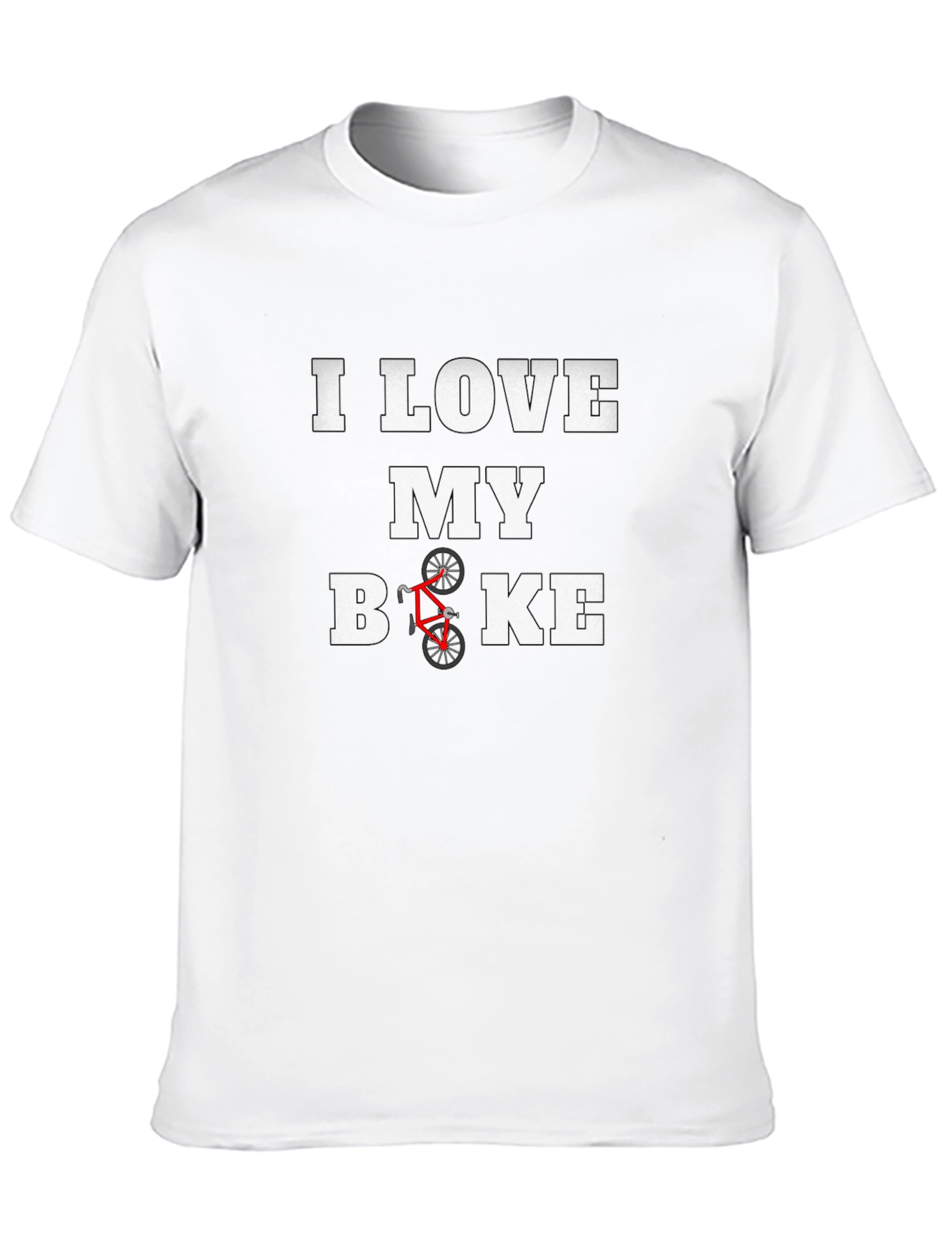 I Love My Bike Graphic Tee - Black
