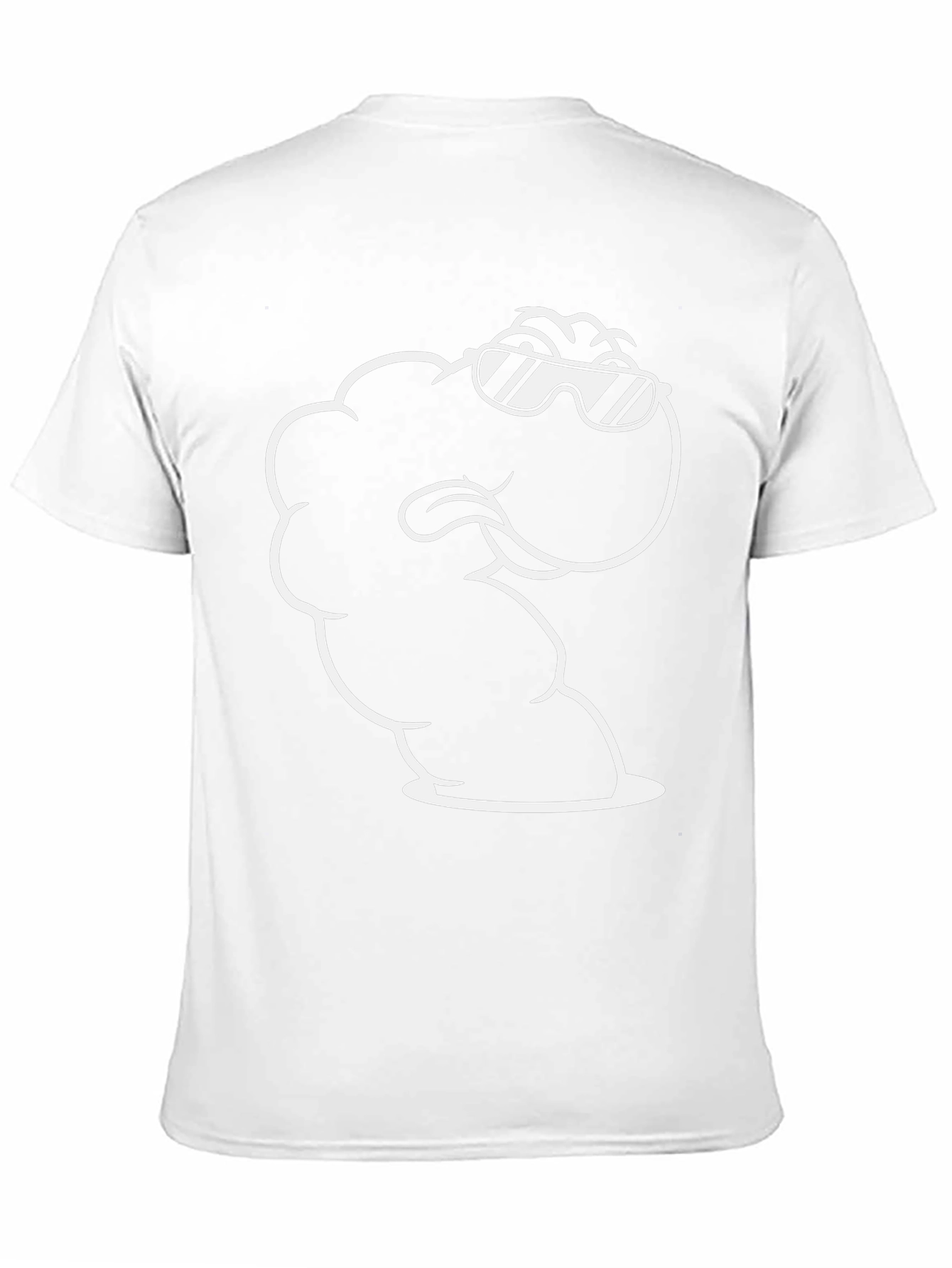 Cool Cartoon Cloud Graphic Tee - Black T-Shirt