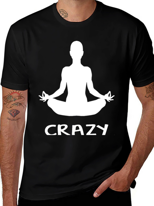 Crazy Yoga T-Shirt - Funny Meditating Tee