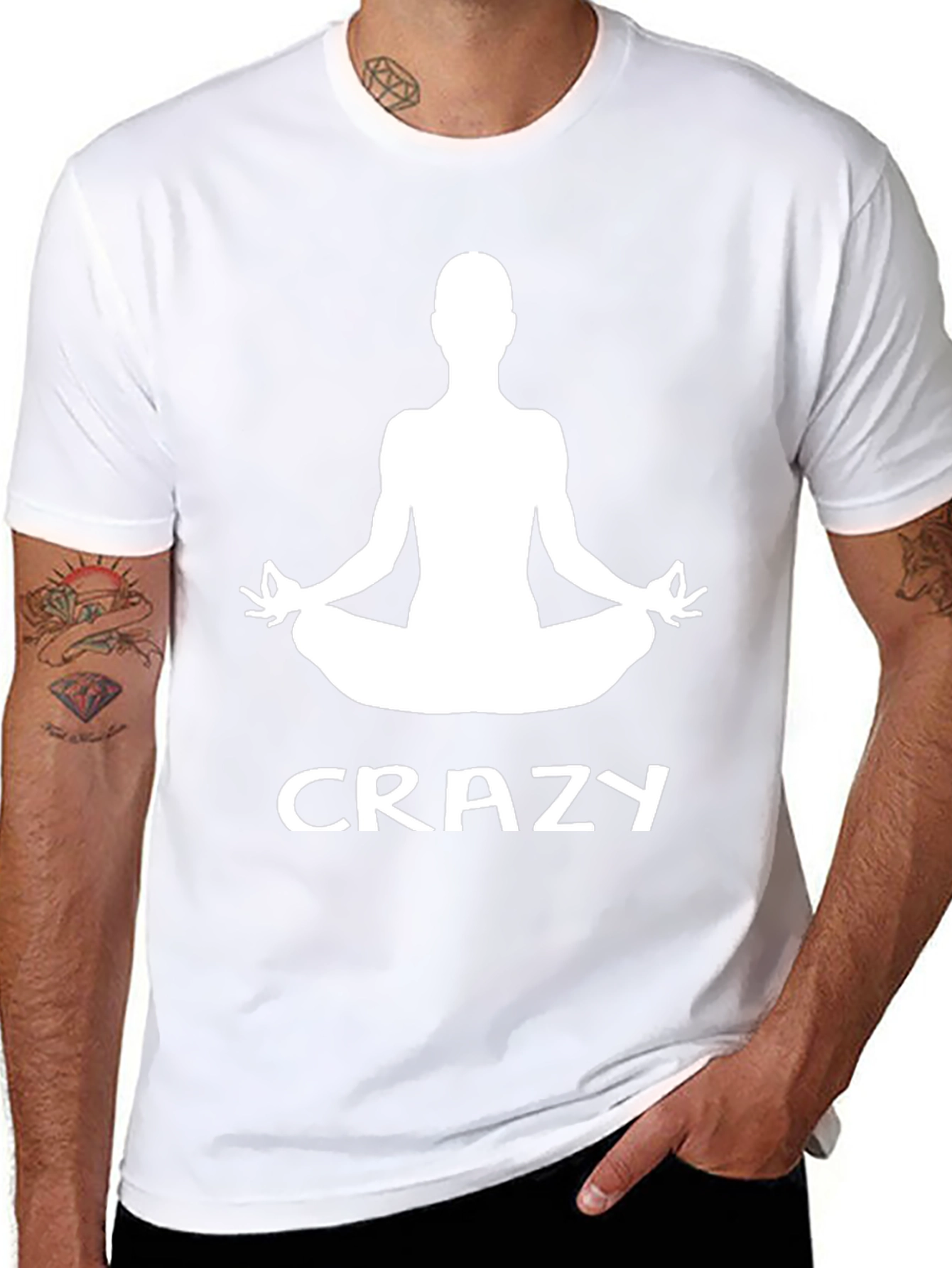 Crazy Yoga T-Shirt - Funny Meditating Tee