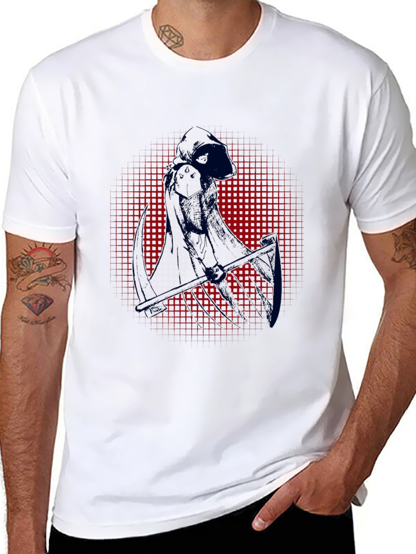 Grim Reaper Graphic Tee - Dark Humor T-Shirt