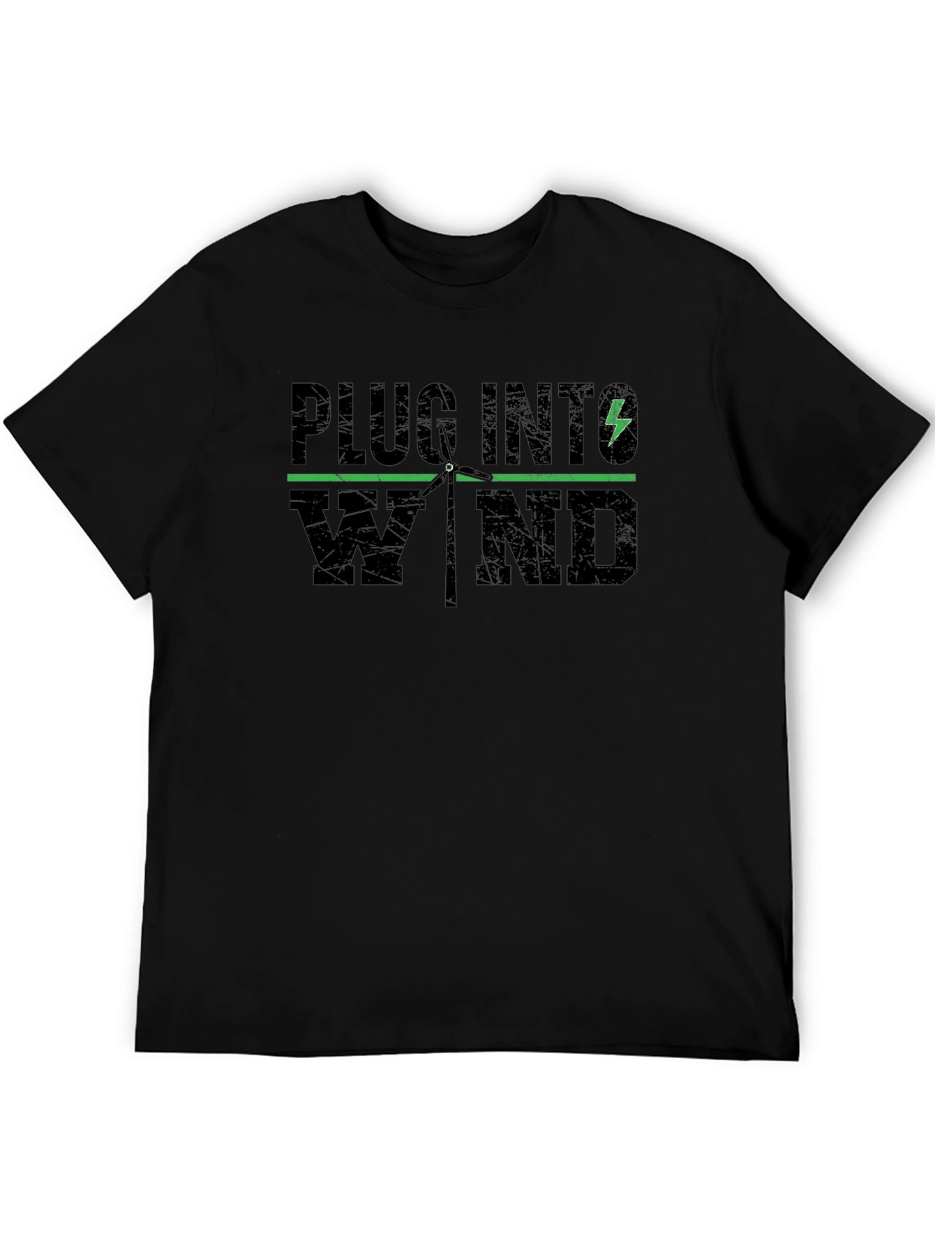 Plug Into Wind T-Shirt - Renewable Energy Tee