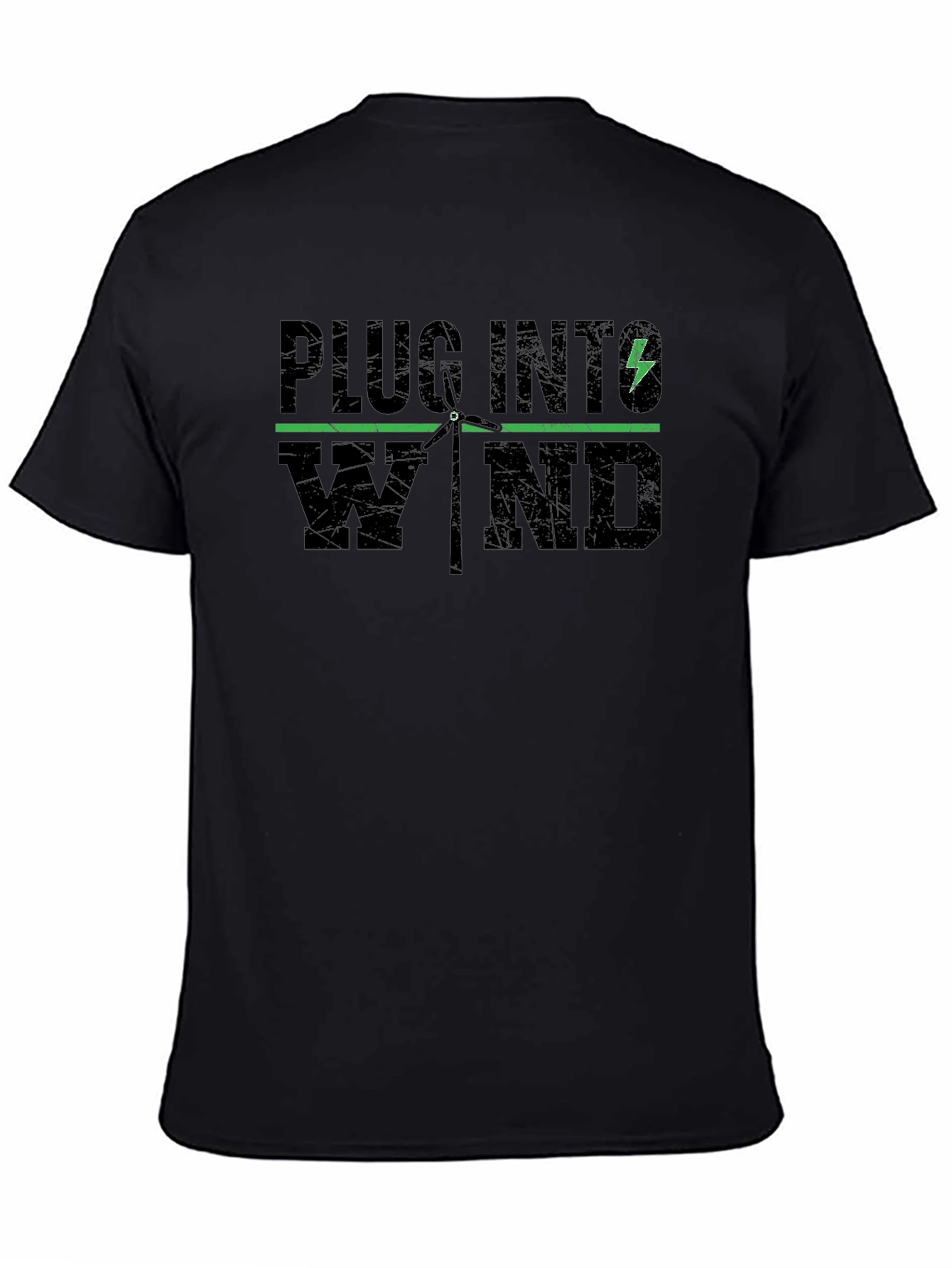 Plug Into Wind T-Shirt - Renewable Energy Tee