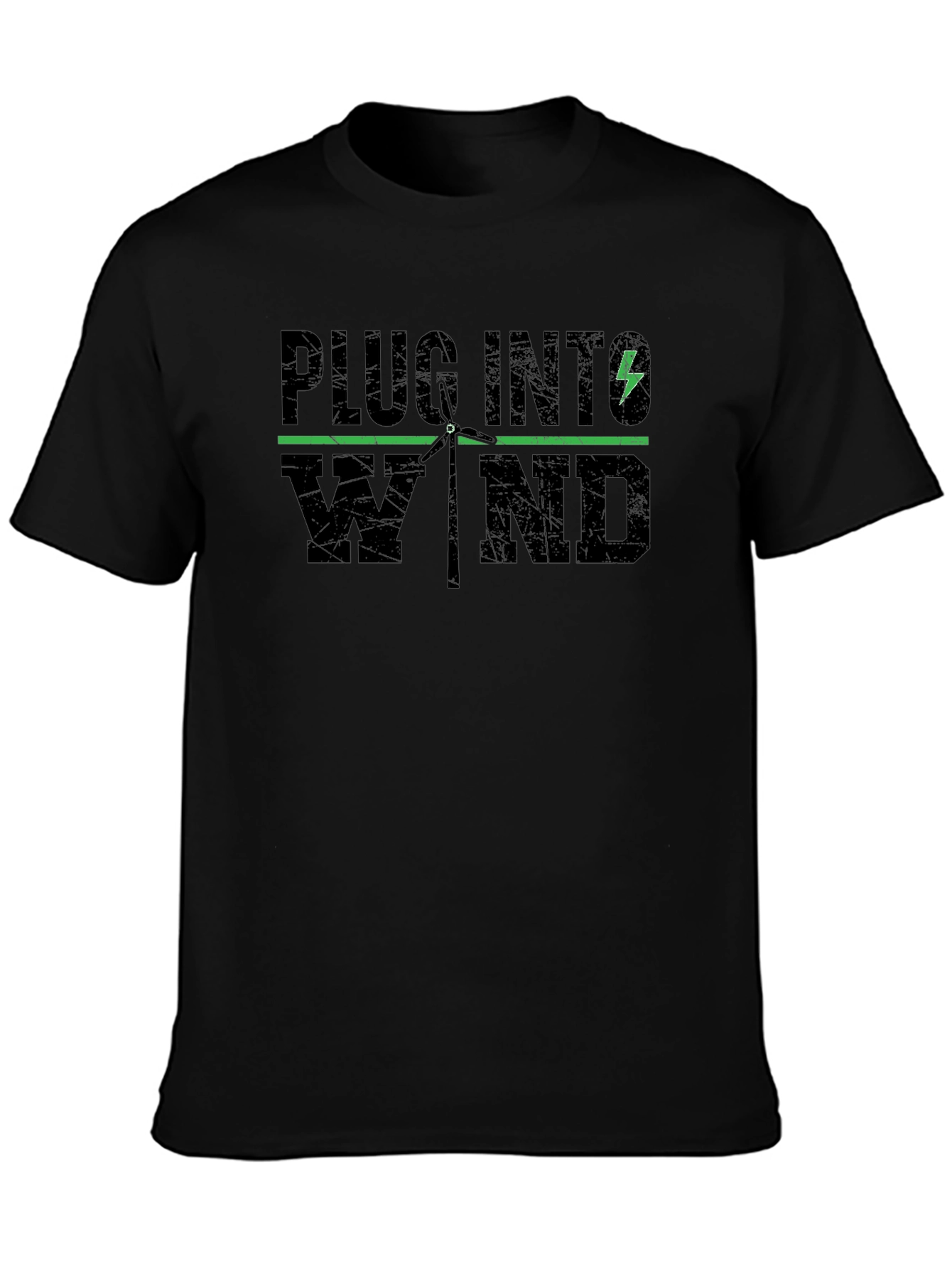 Plug Into Wind T-Shirt - Renewable Energy Tee