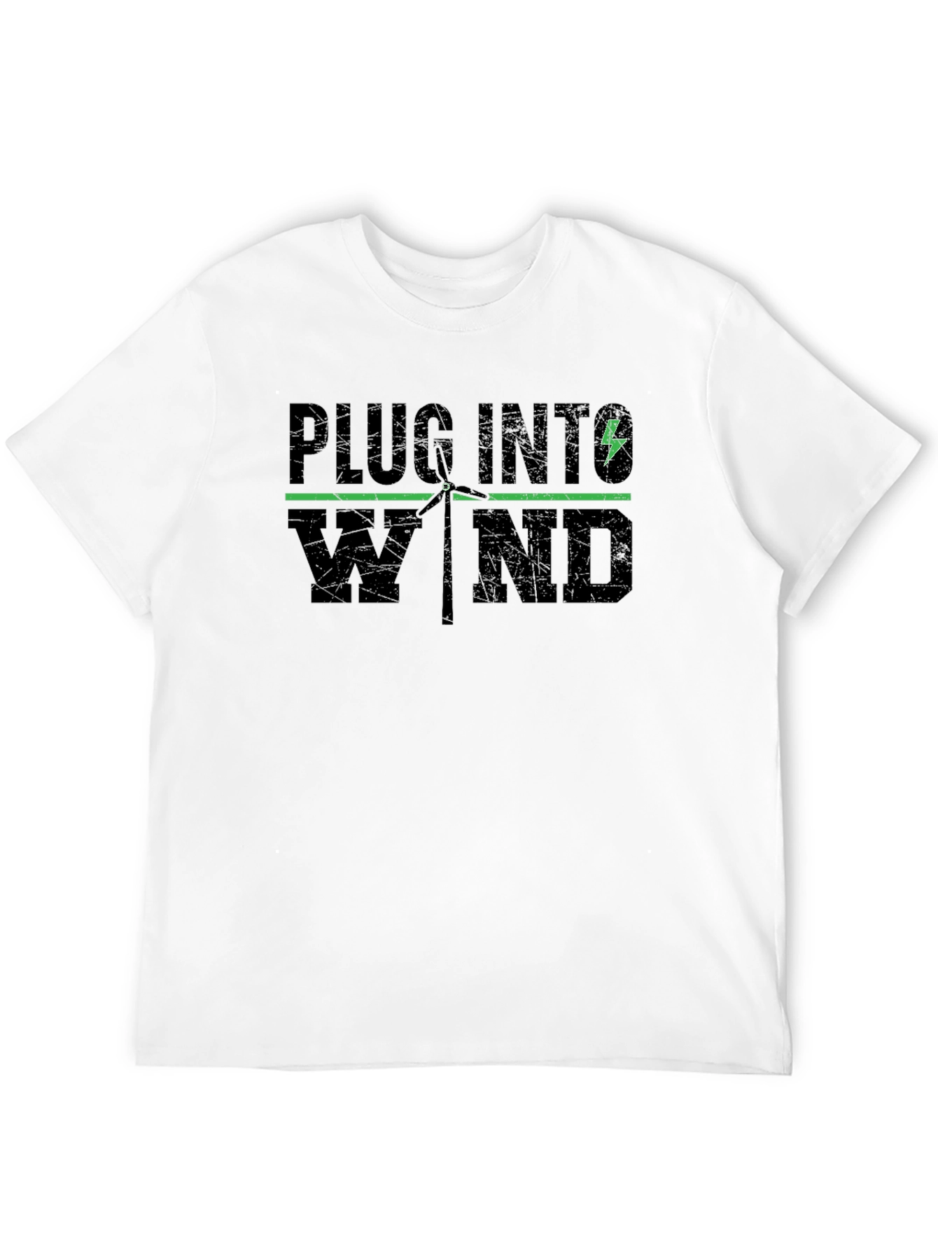 Plug Into Wind T-Shirt - Renewable Energy Tee