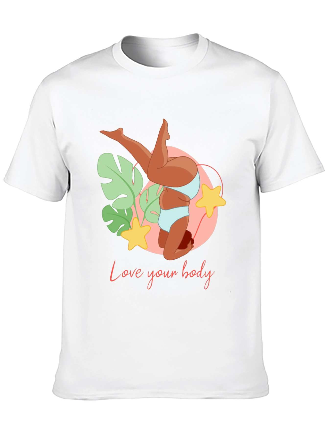 Love Your Body Black Graphic Tee