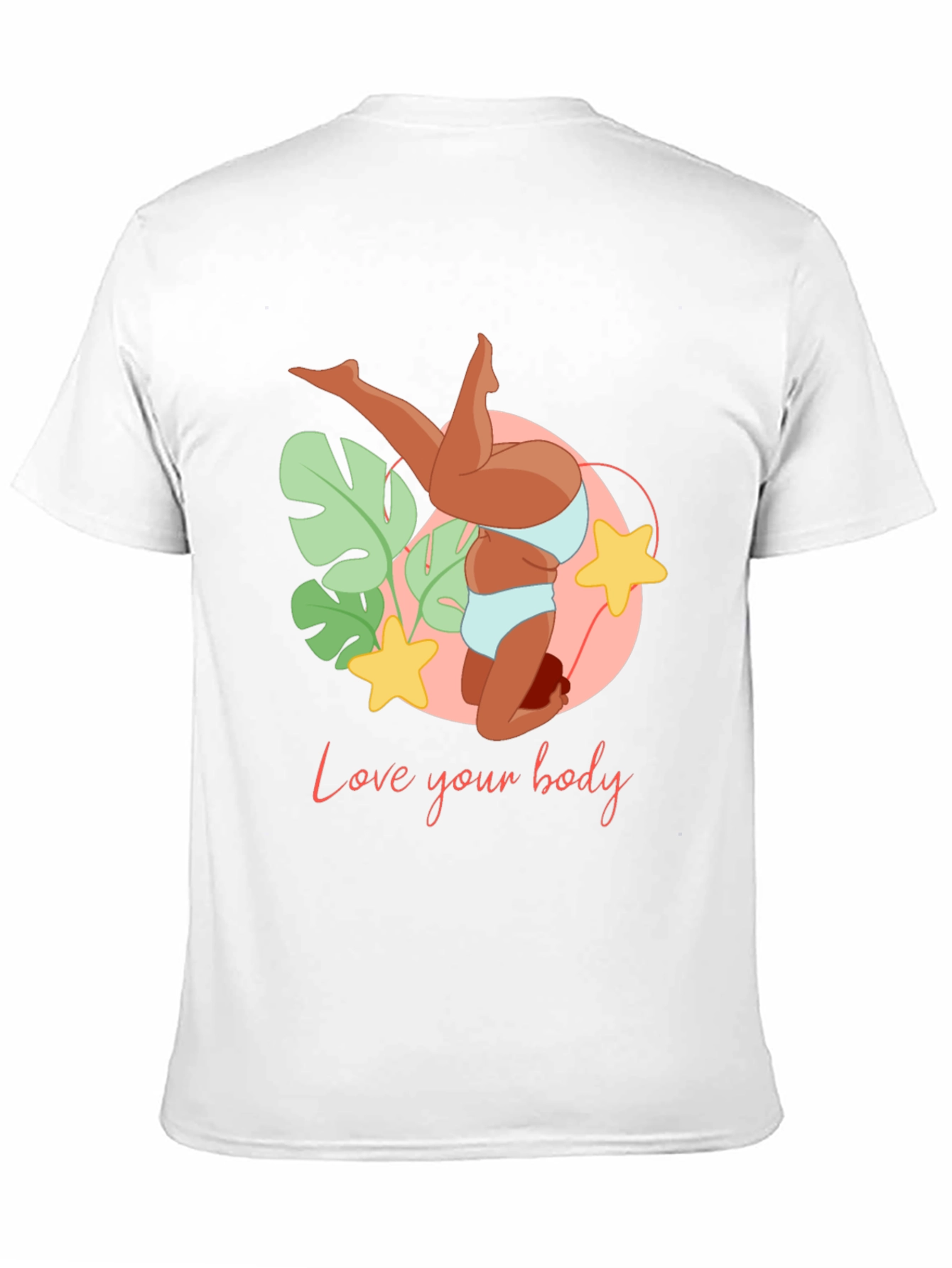 Love Your Body Black Graphic Tee