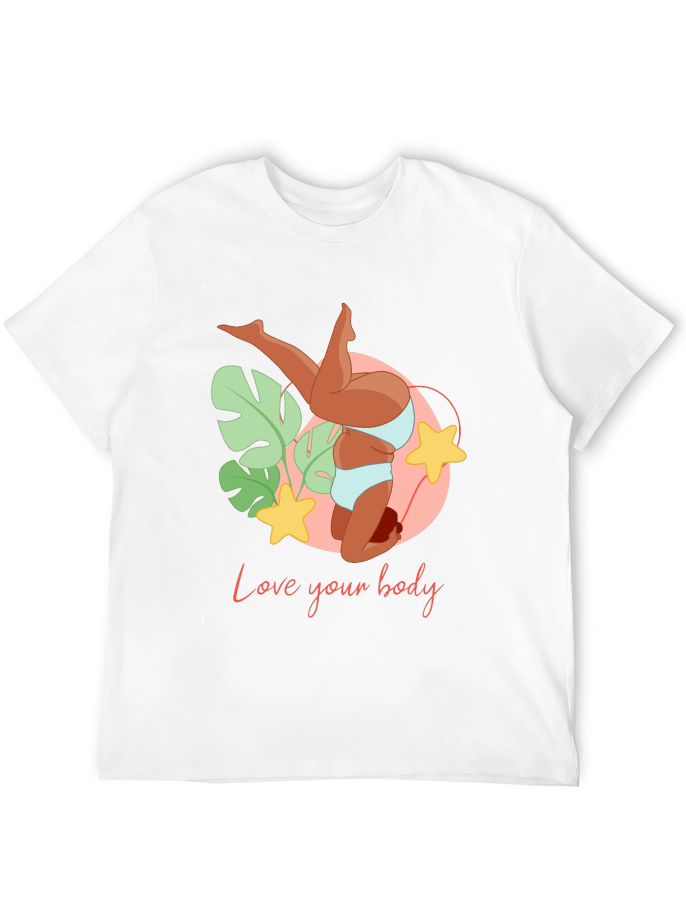 Love Your Body Black Graphic Tee
