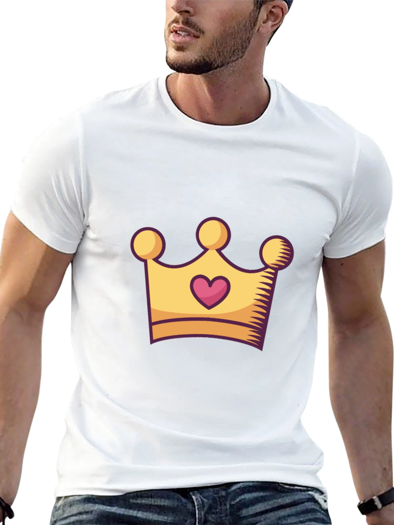 King/Queen Crown Graphic Tee - Stylish Unisex Black T-Shirt