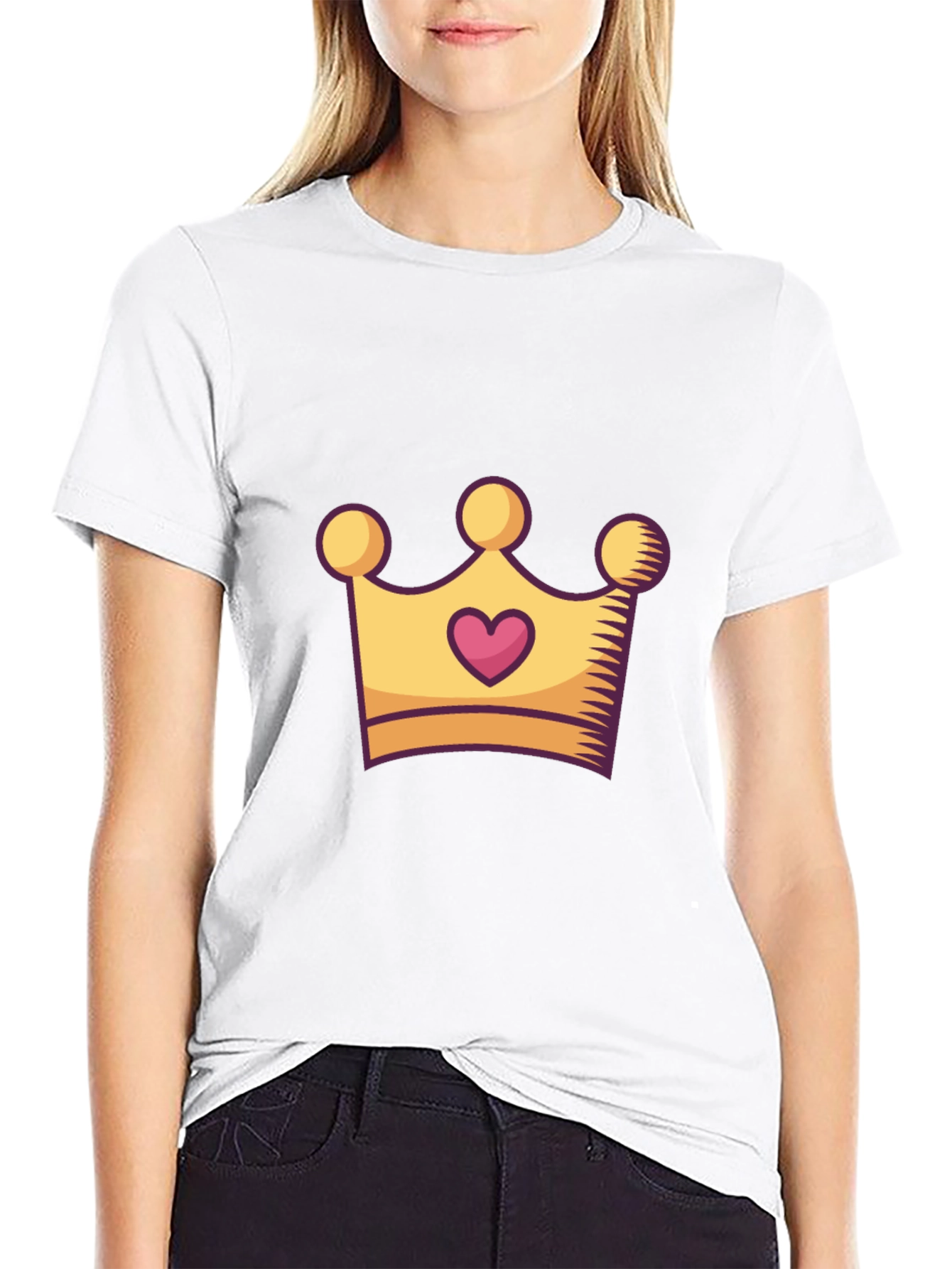 King/Queen Crown Graphic Tee - Stylish Unisex Black T-Shirt