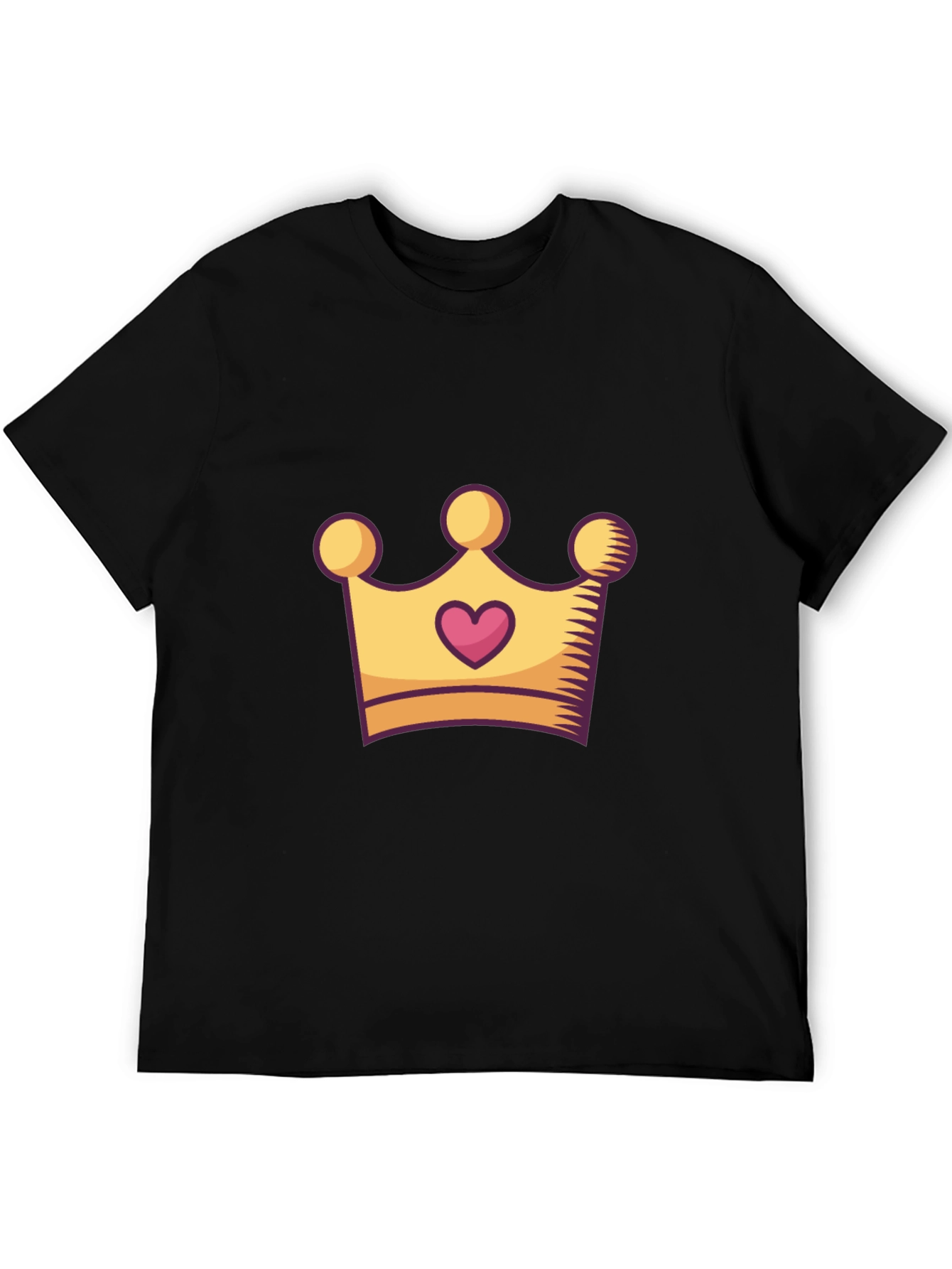 King/Queen Crown Graphic Tee - Stylish Unisex Black T-Shirt