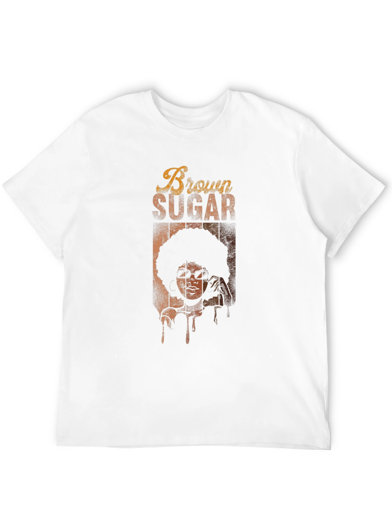 Retro Brown Sugar Graphic Tee - Unisex Black T-Shirt