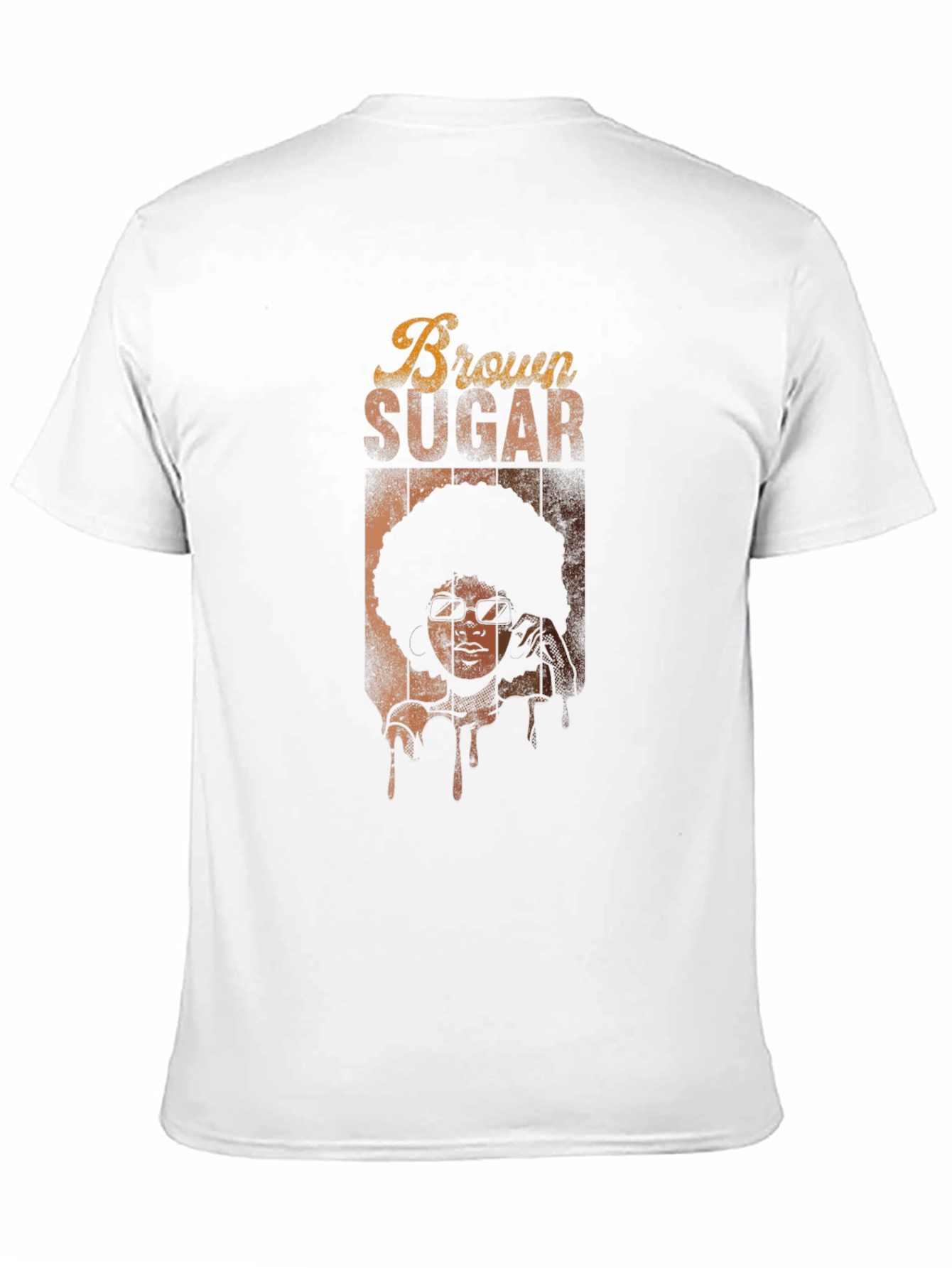 Retro Brown Sugar Graphic Tee - Unisex Black T-Shirt