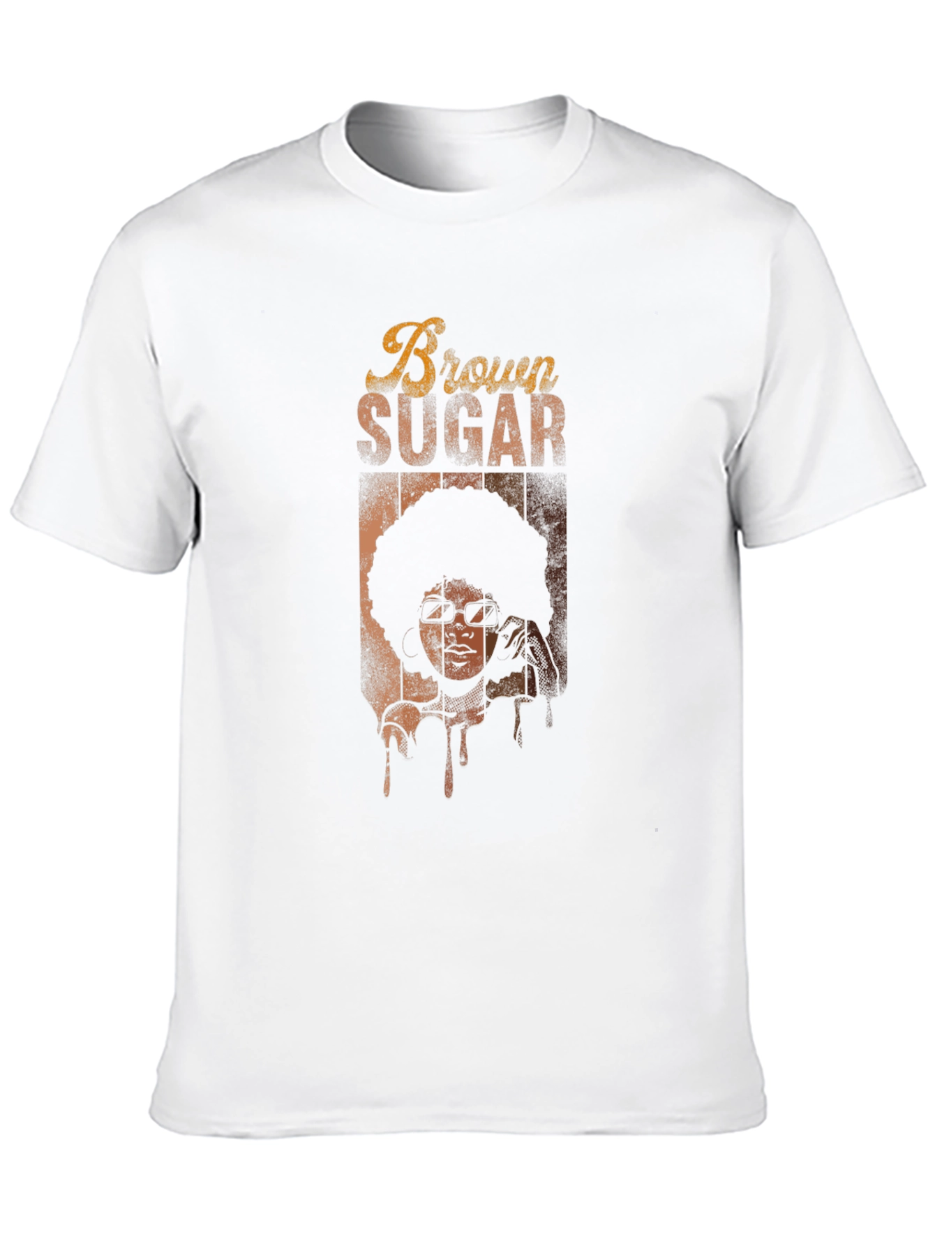 Retro Brown Sugar Graphic Tee - Unisex Black T-Shirt