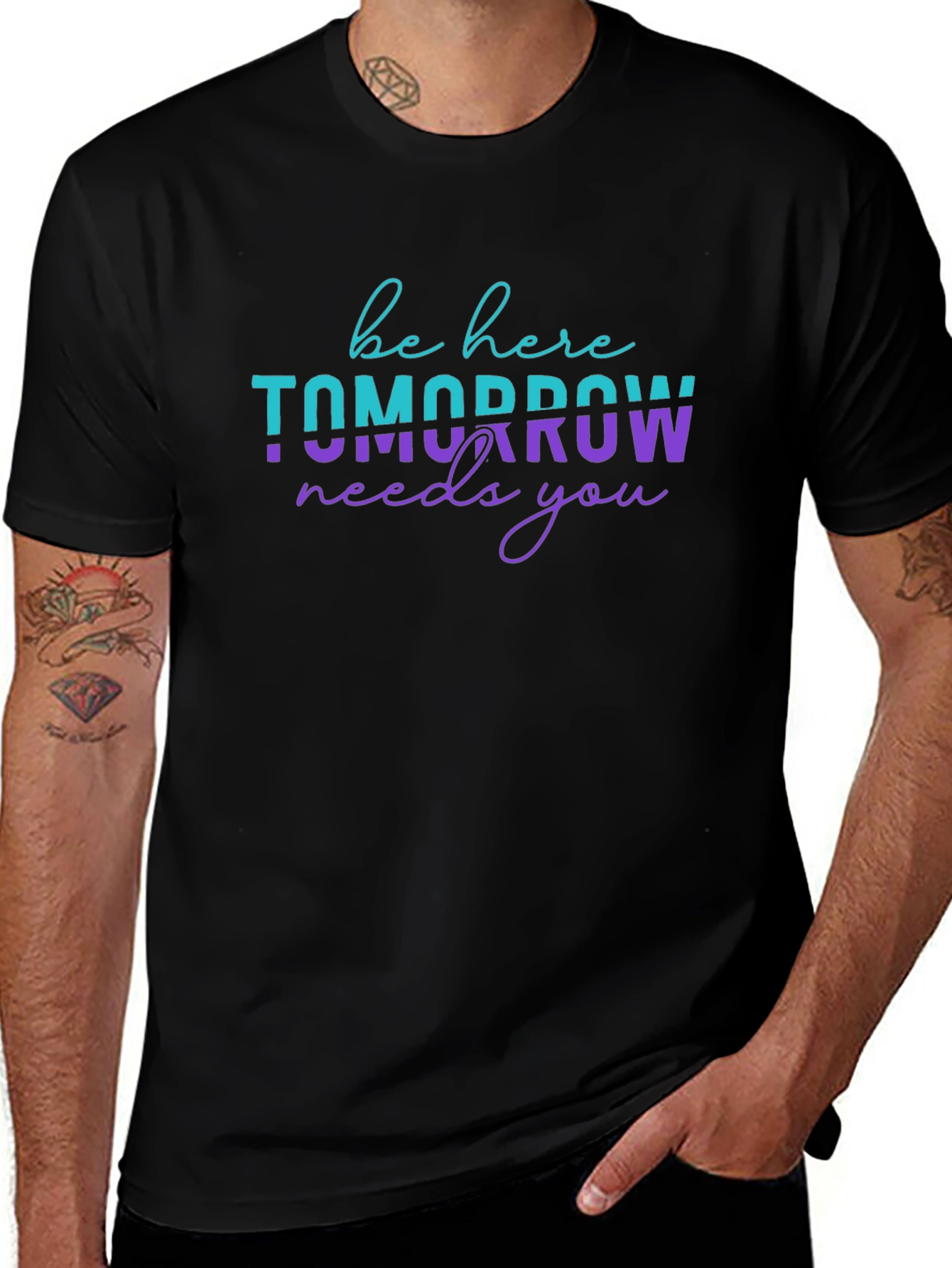 Be Here Tomorrow Needs You Graphic Tee