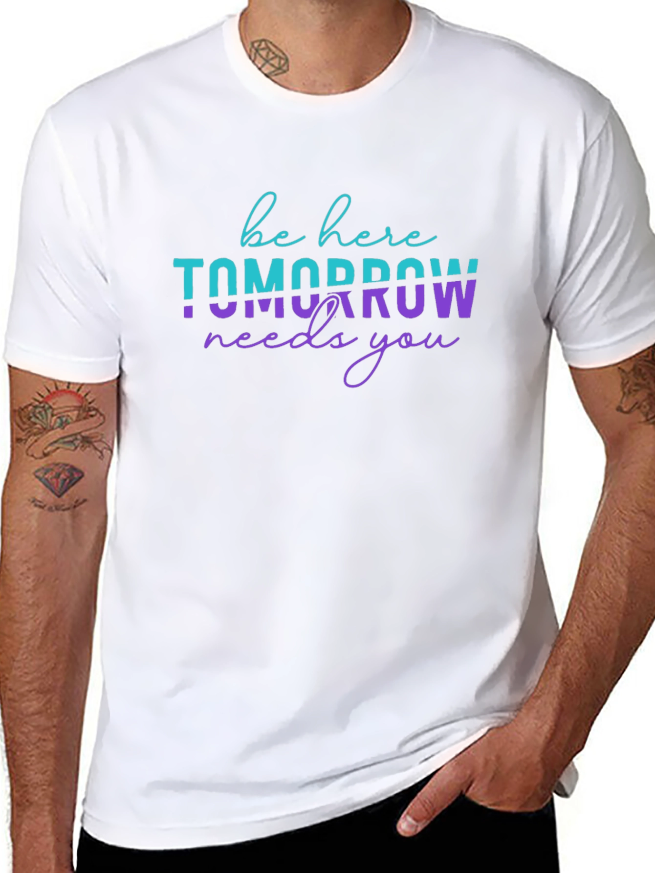 Be Here Tomorrow Needs You Graphic Tee